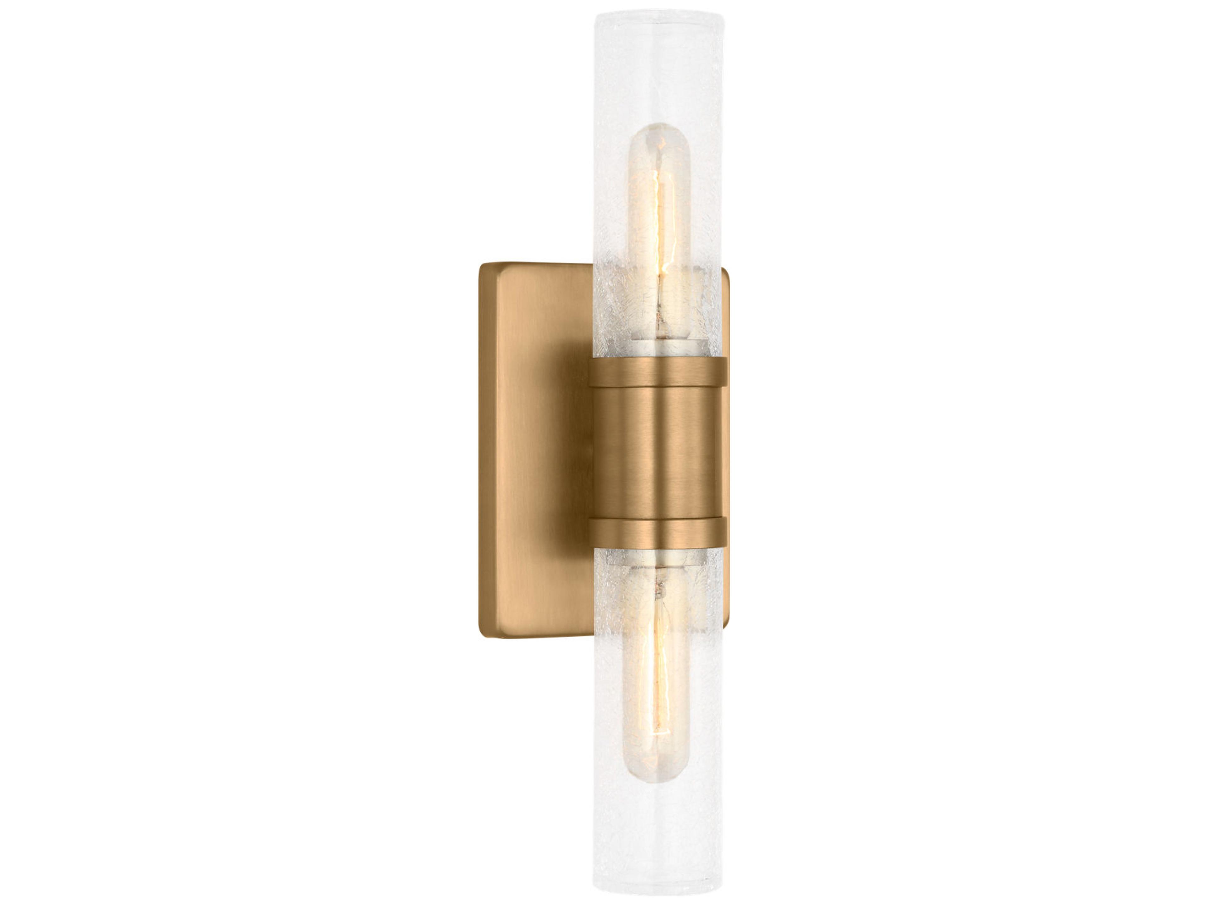 Visual Comfort Studio Keaton 2-Light Satin Brass Vanity Light