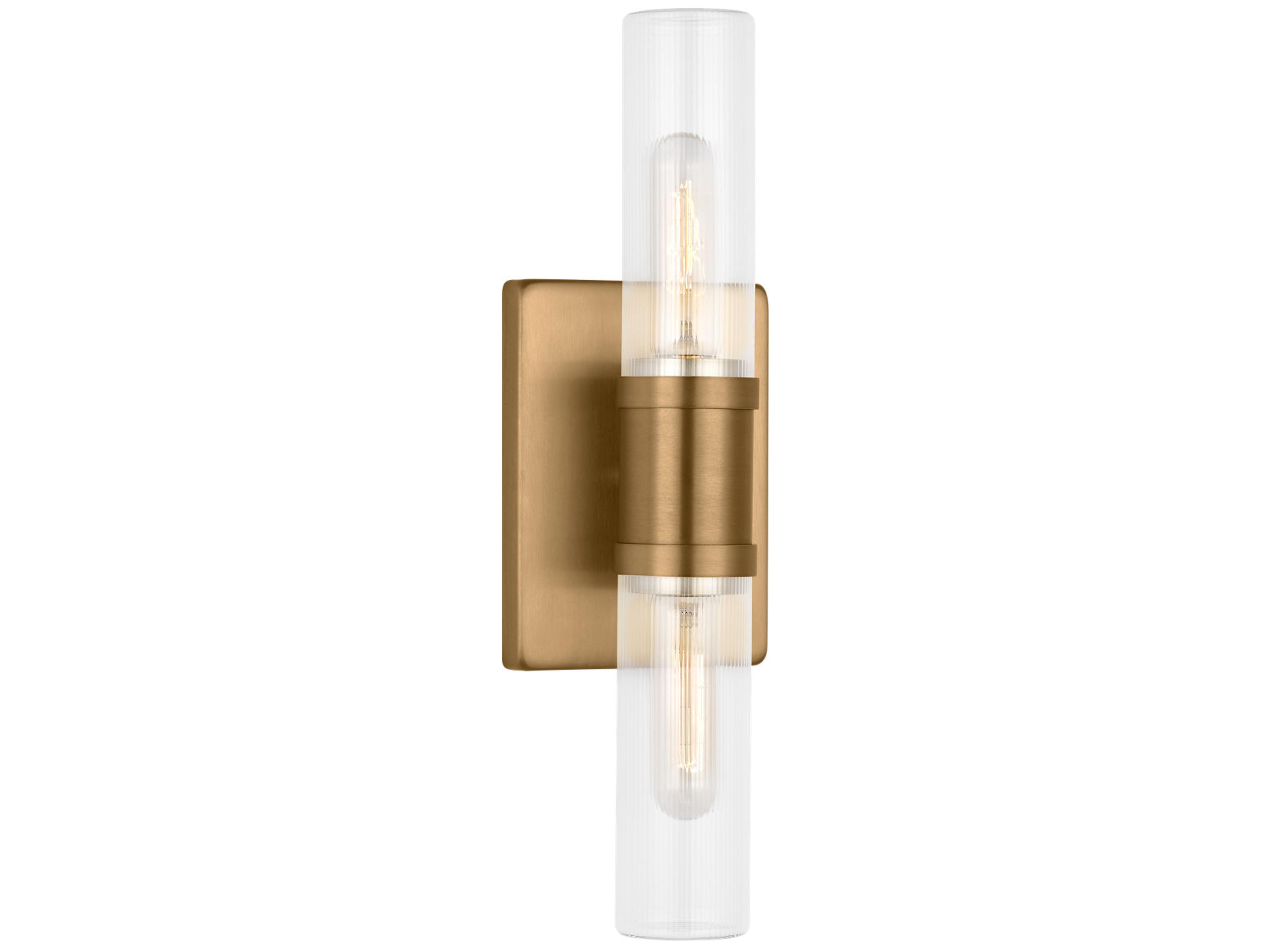 Visual Comfort Studio Keaton 2-Light Satin Brass Vanity Light