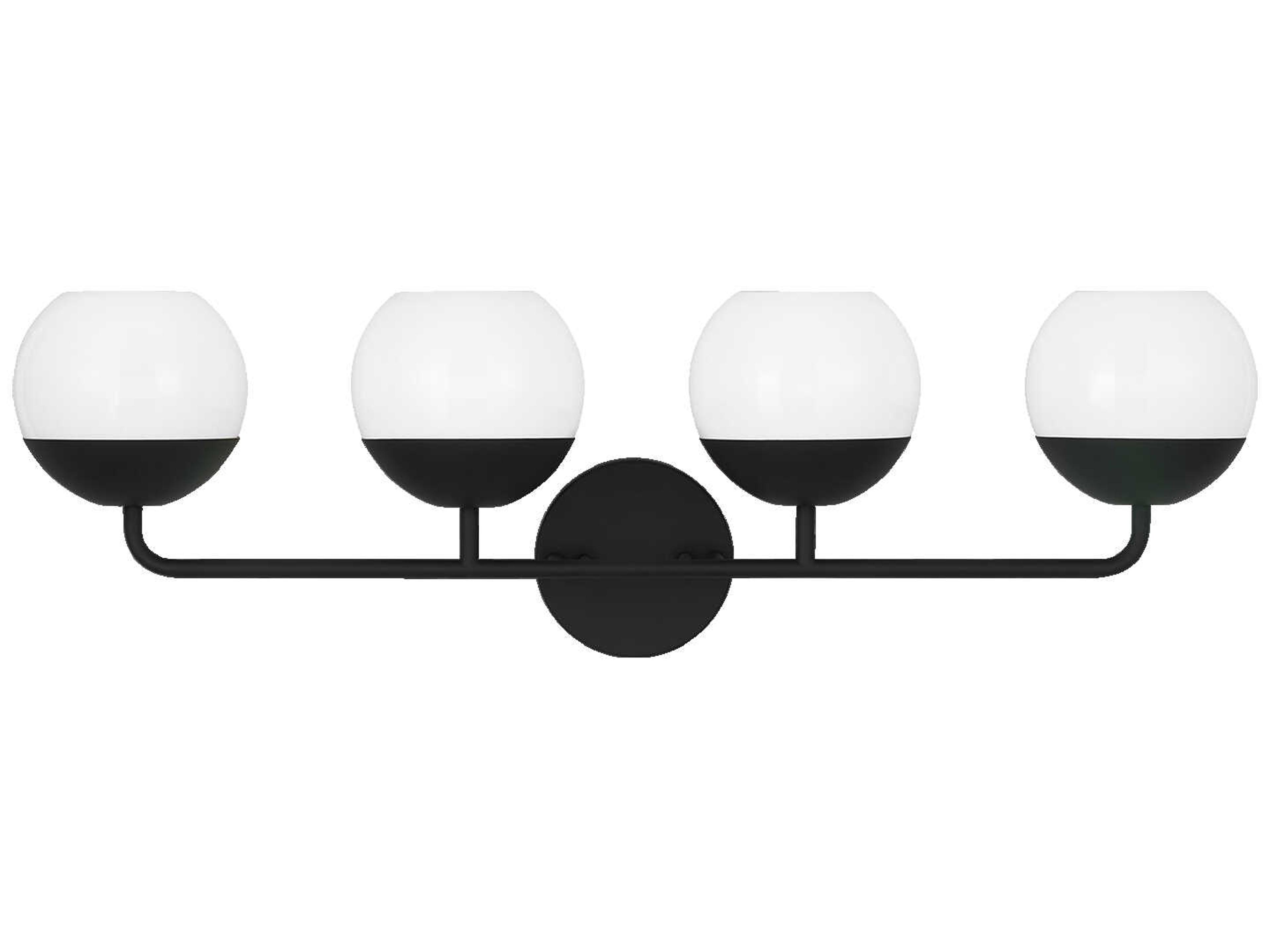 Visual Comfort Studio Alvin 4-Light Midnight Black Vanity Light