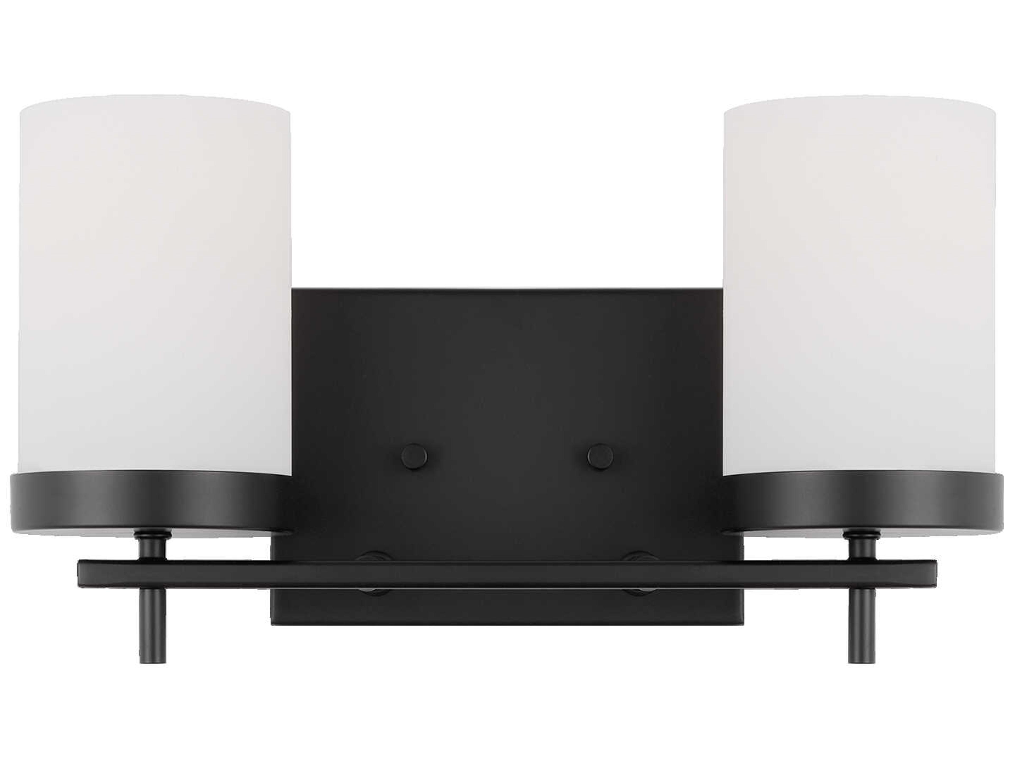 Visual Comfort Studio Zire 2-Light Midnight Black Vanity Light