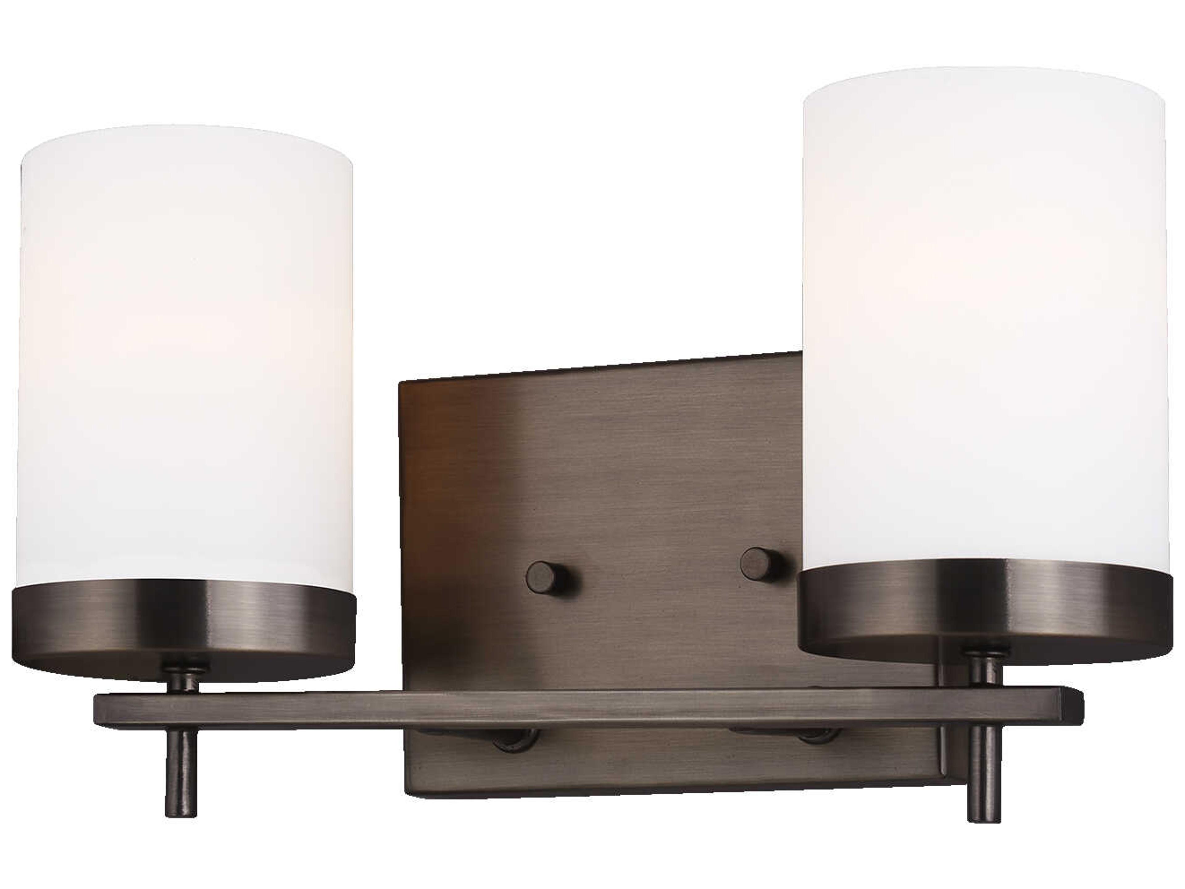 Visual Comfort Studio Zire 2-Light Brushed Oil Rubbed Bronze Vanity Light