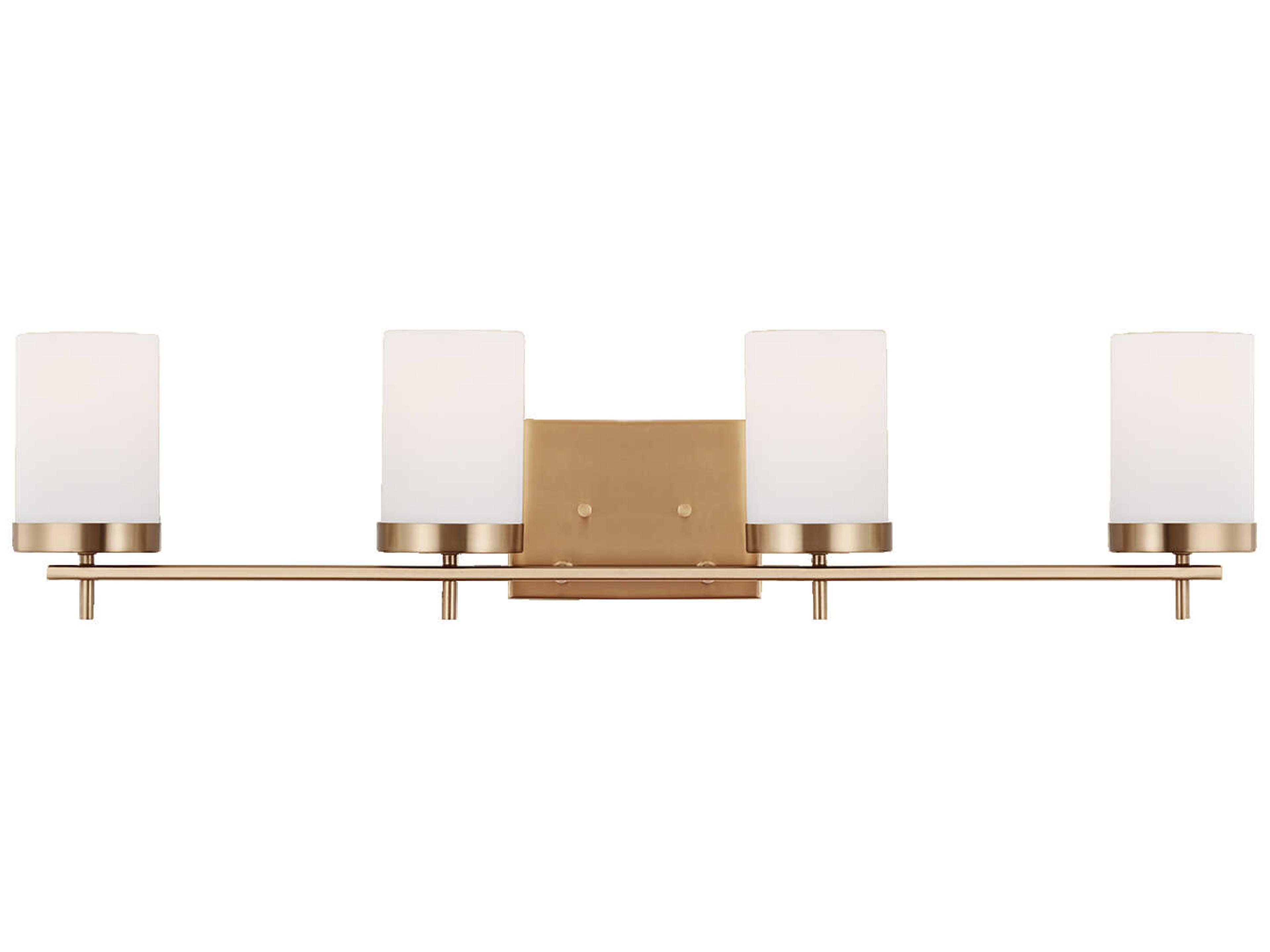 Visual Comfort Studio Zire 4-Light Satin Brass Vanity Light