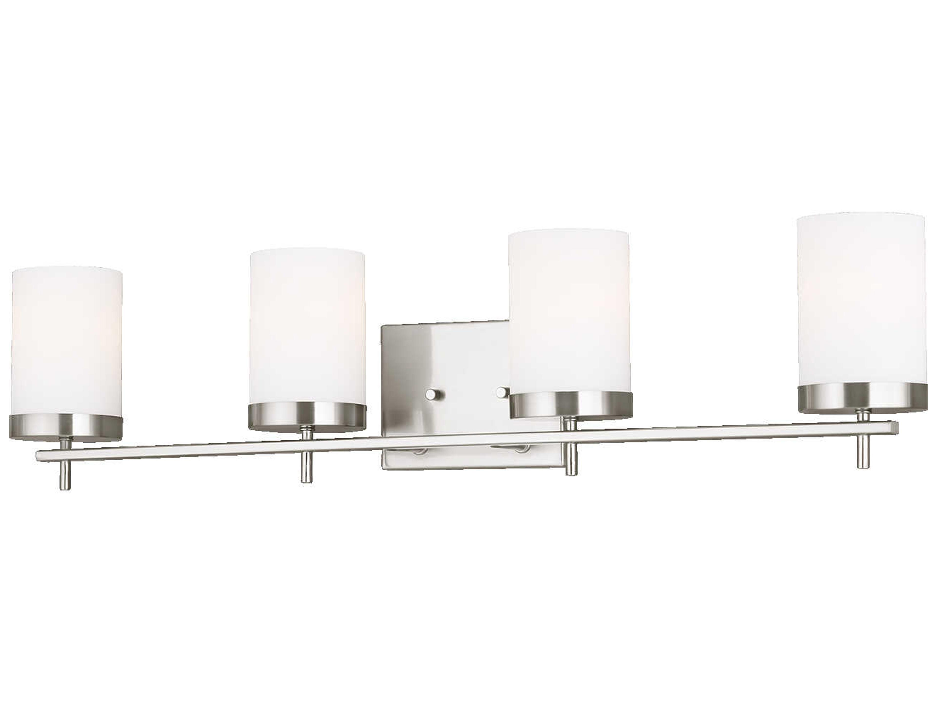 Visual Comfort Studio Zire 4-Light Brushed Nickel Vanity Light