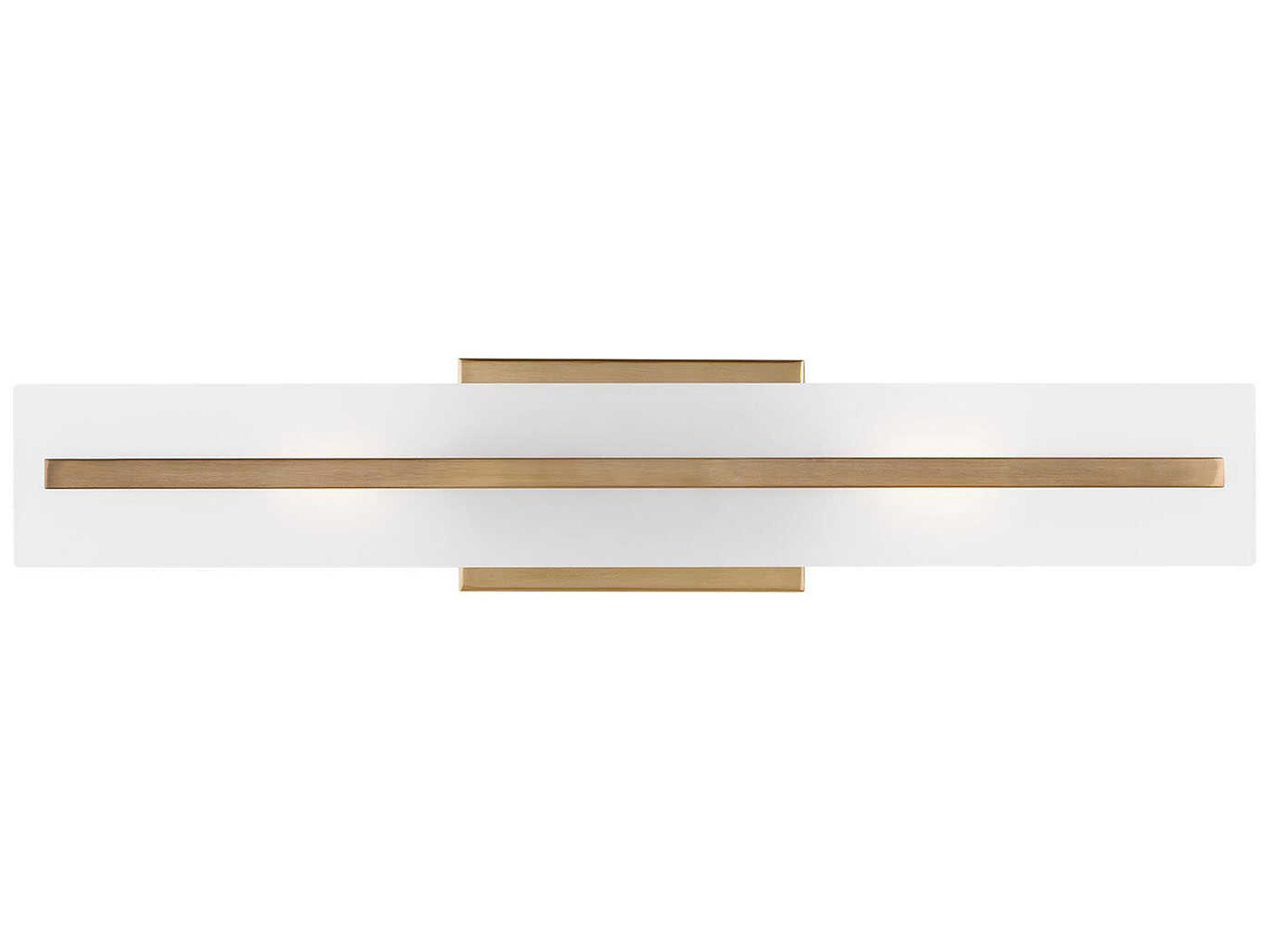 Visual Comfort Studio Dex 2-Light Satin Brass Vanity Light