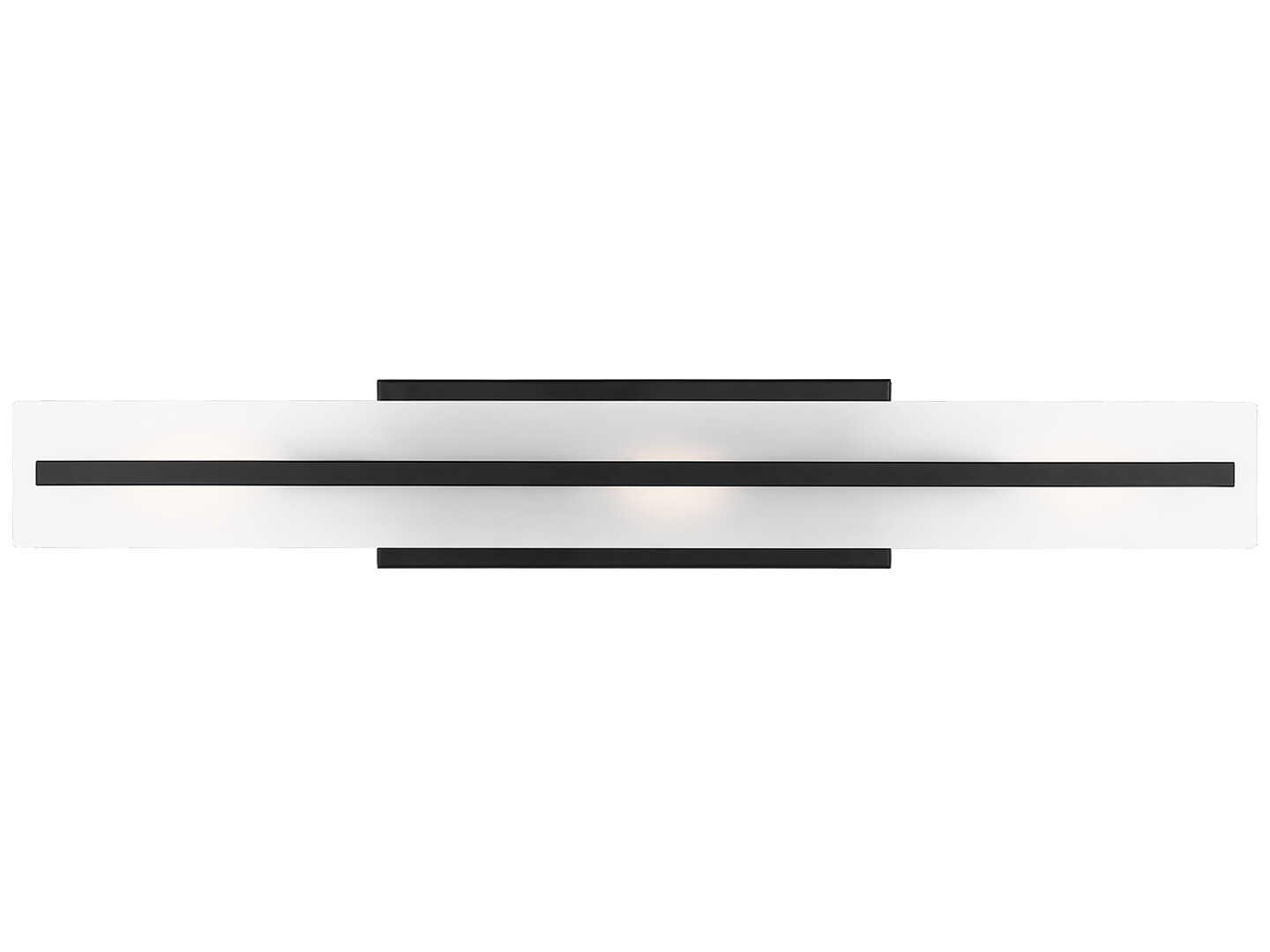 Visual Comfort Studio Dex 3-Light Midnight Black Vanity Light