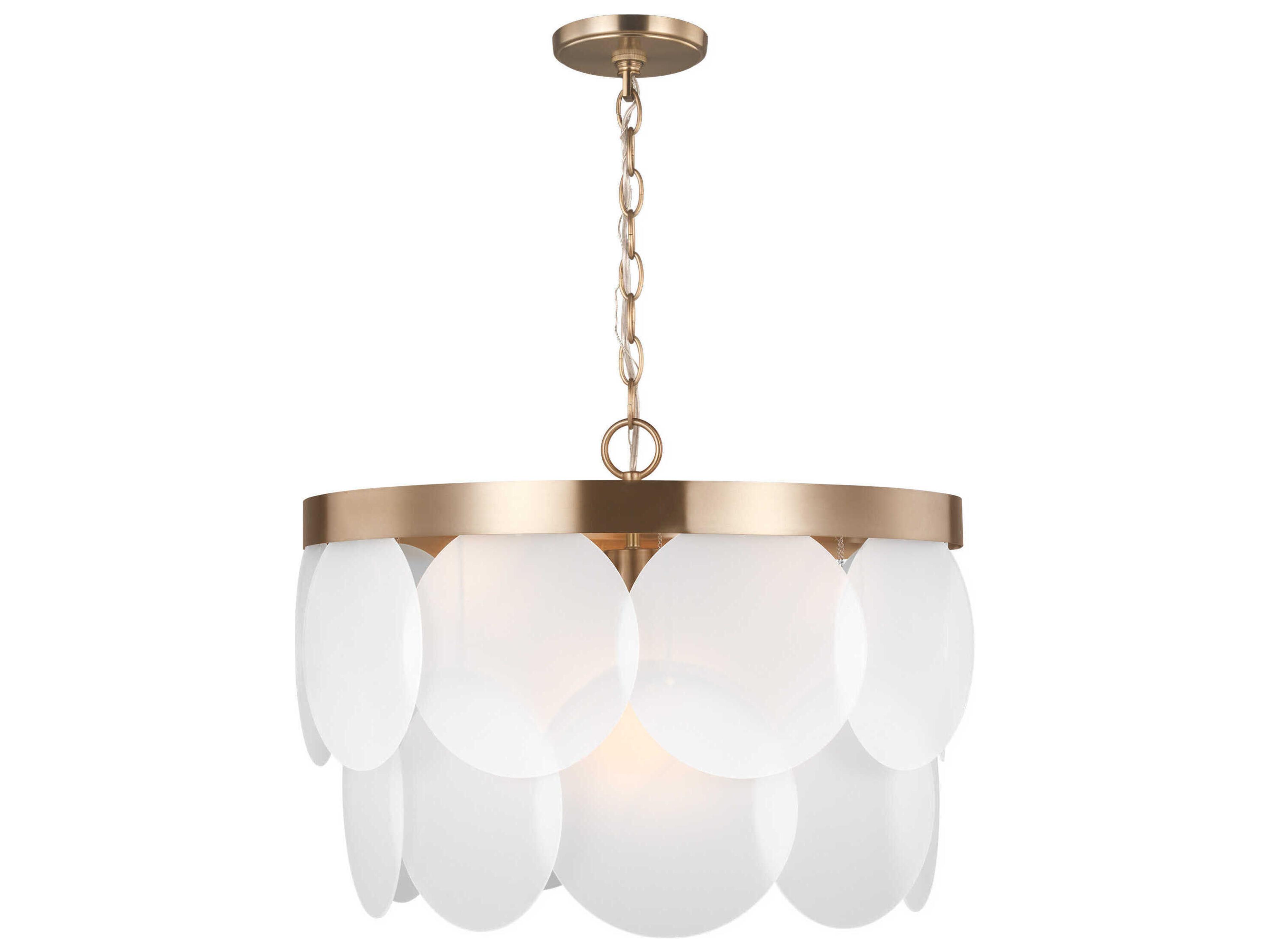 Visual Comfort Studio Mellita 6-Light Satin Brass Pendant