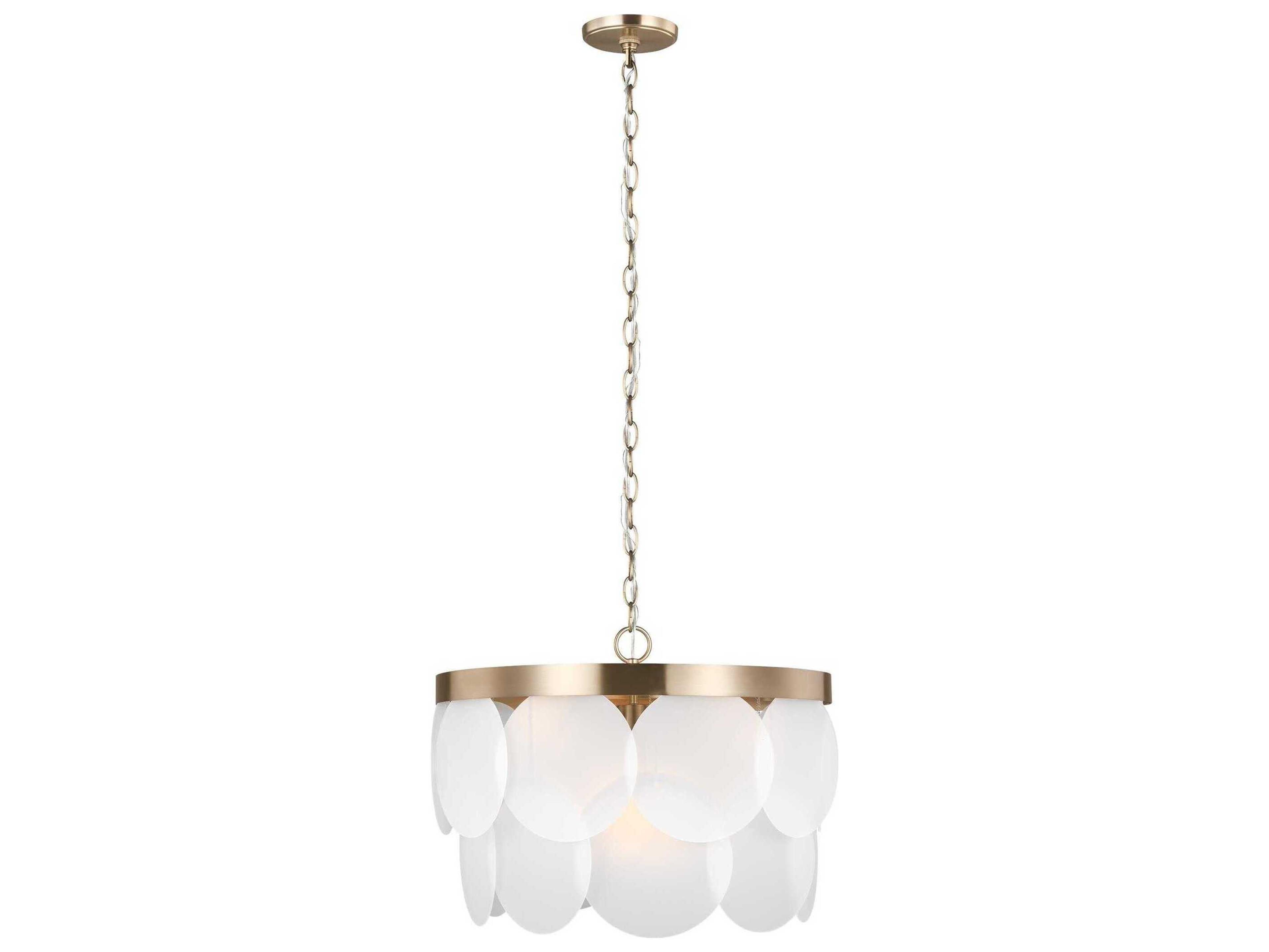 Visual Comfort Studio Mellita 6-Light Satin Brass Pendant