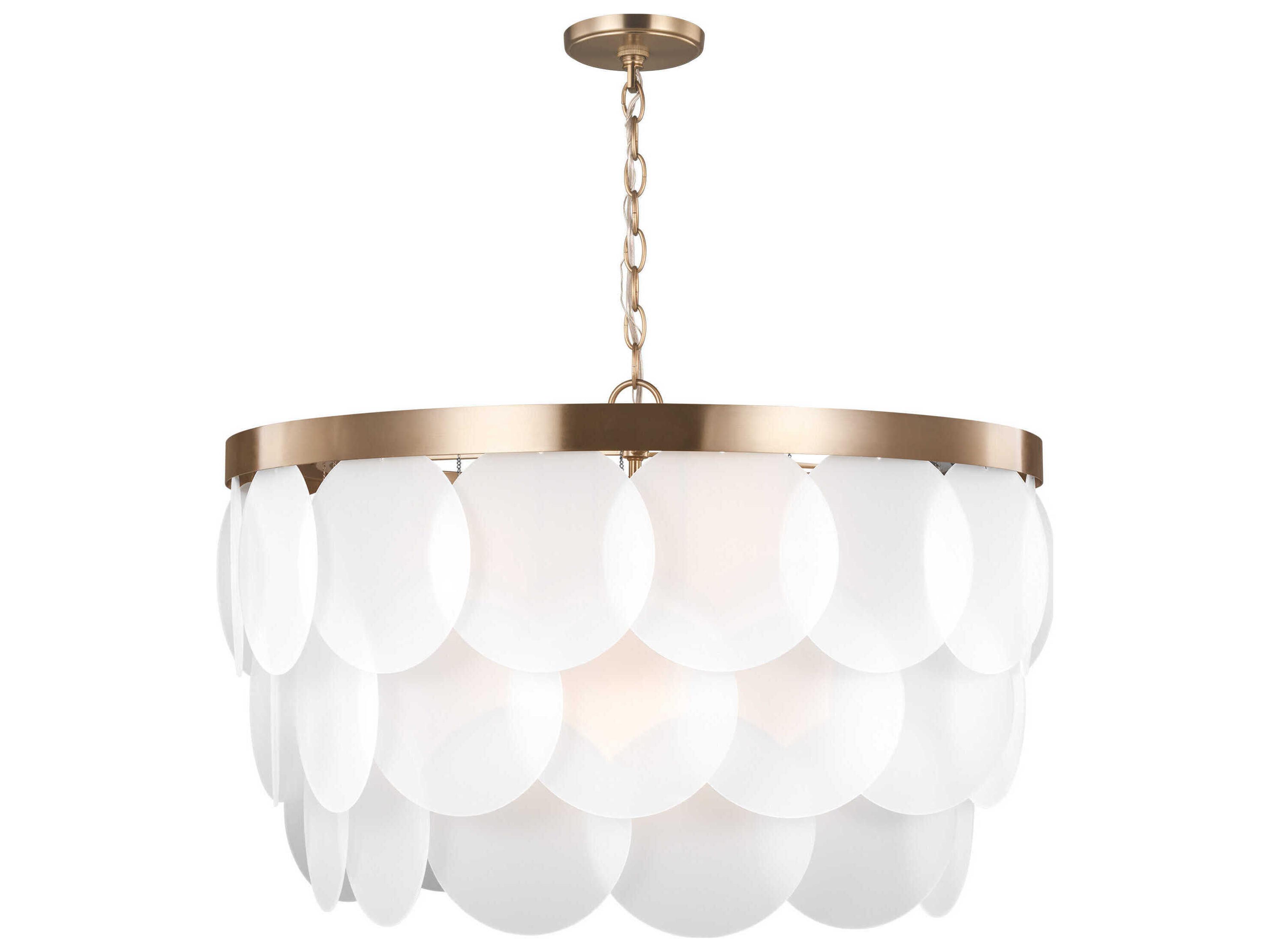Visual Comfort Studio Mellita 8-Light Satin Brass Pendant