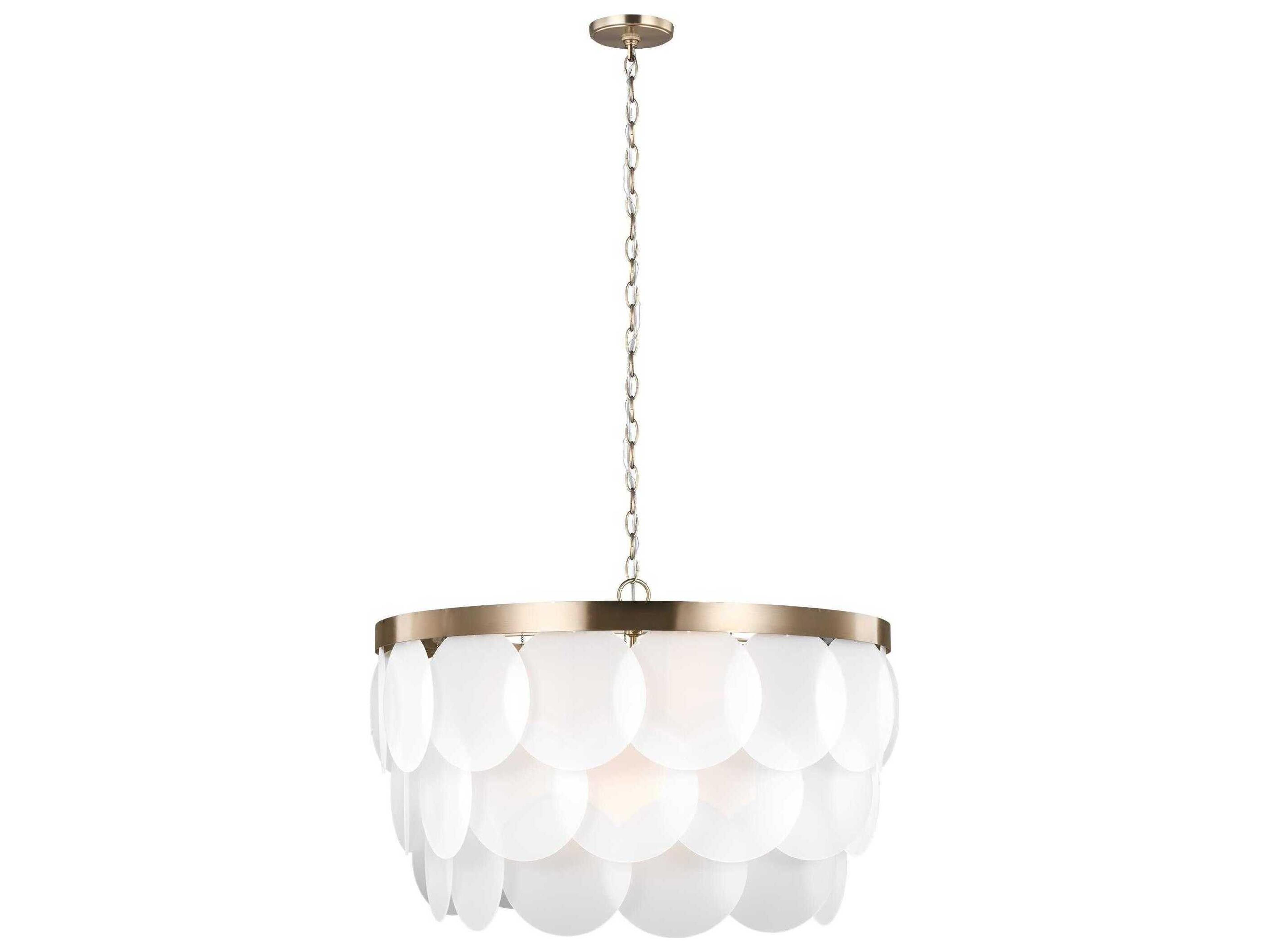 Visual Comfort Studio Mellita 8-Light Satin Brass Pendant