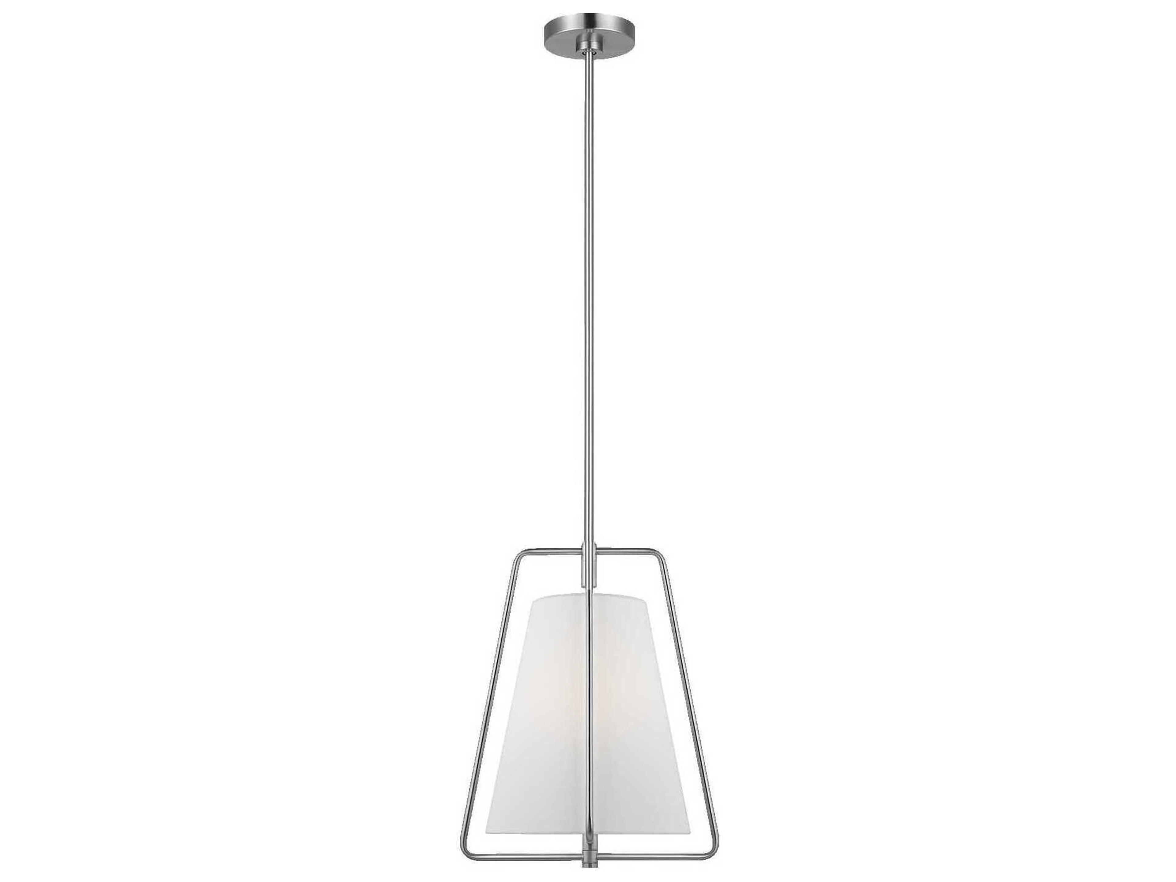 Visual Comfort Studio Allis 1-Light Brushed Nickel Pendant