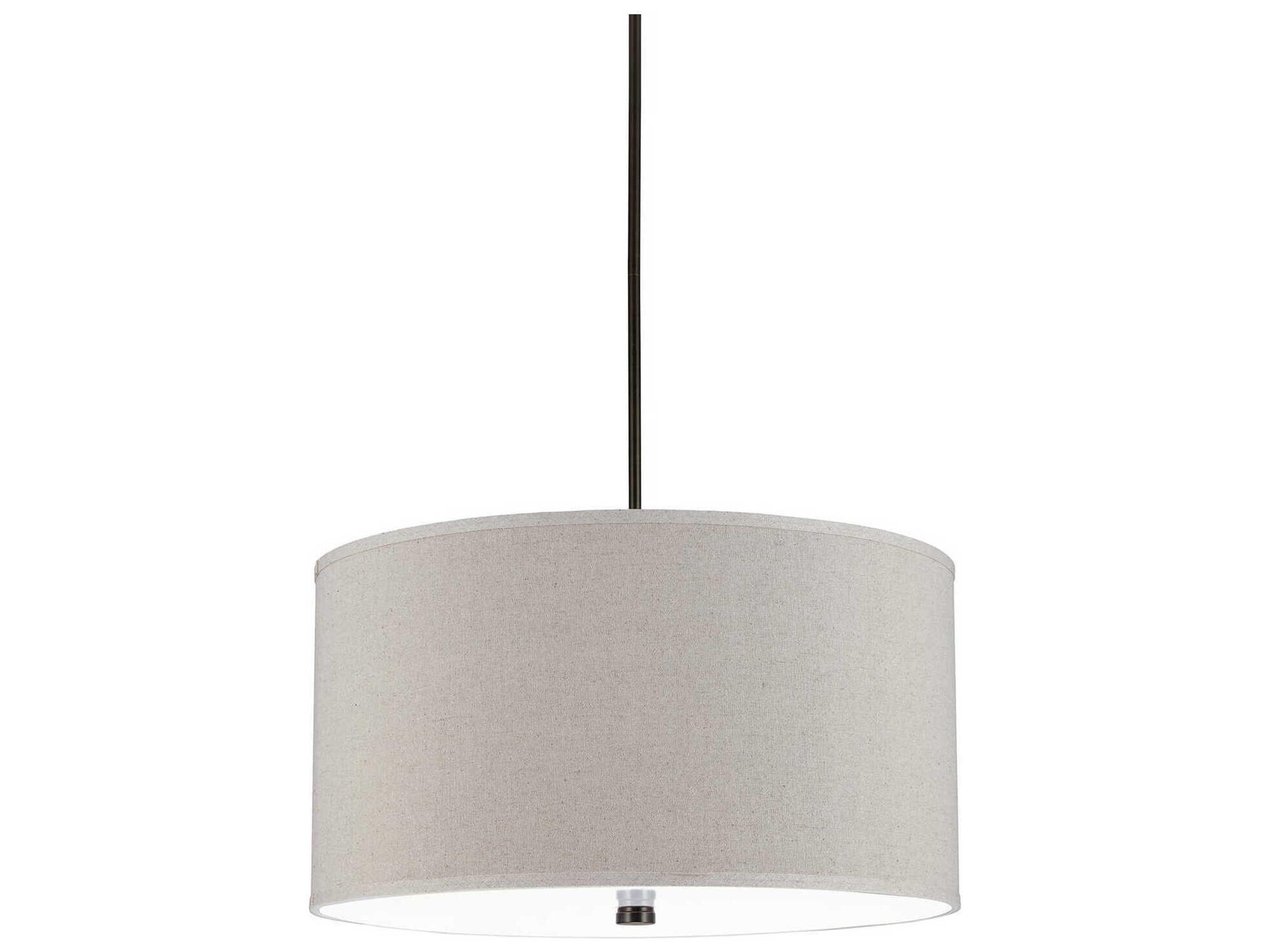 Visual Comfort Studio Dayna 4-Light Bronze Drum Pendant