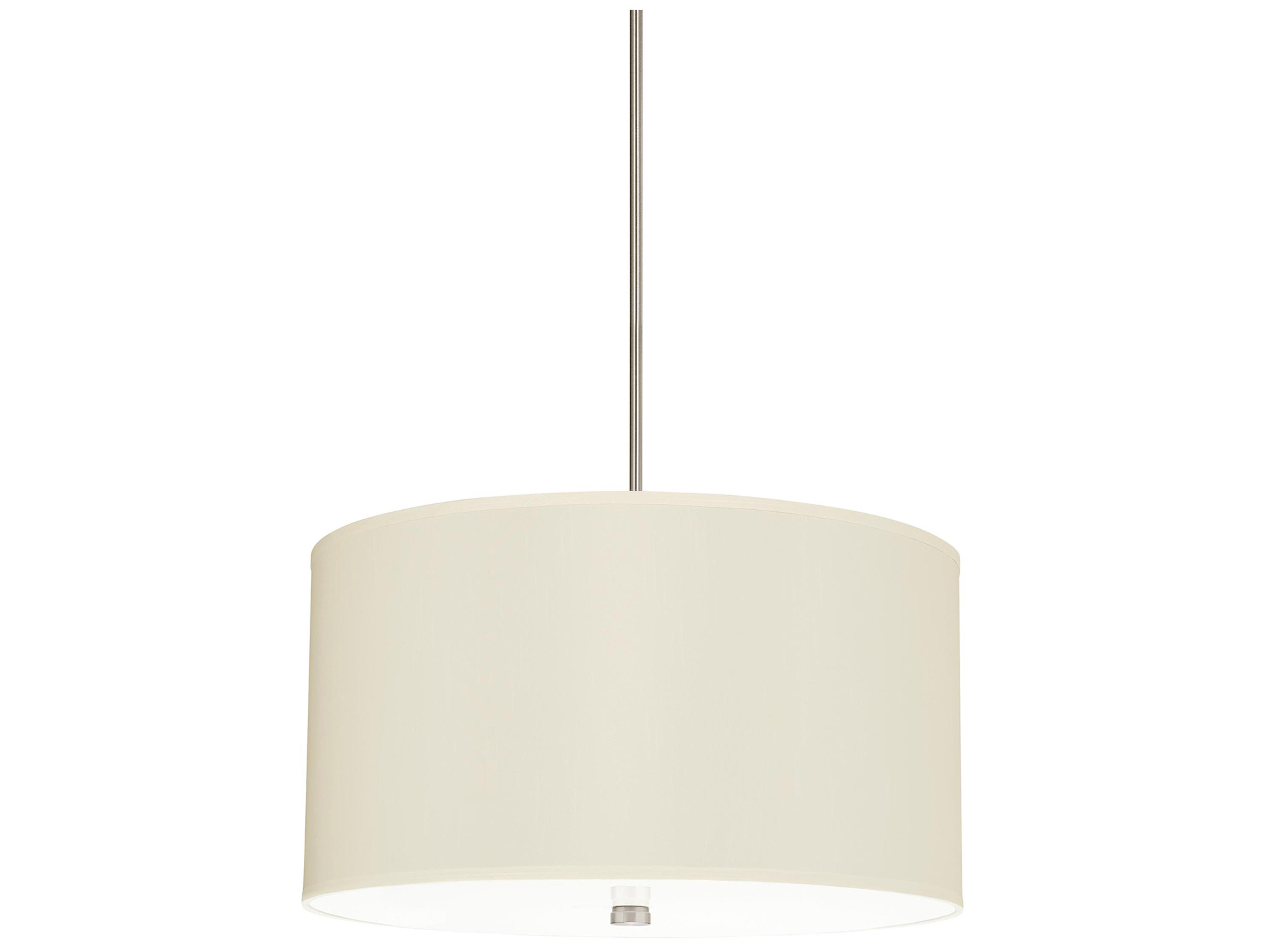 Visual Comfort Studio Dayna 4-Light Brushed Nickel Drum Pendant