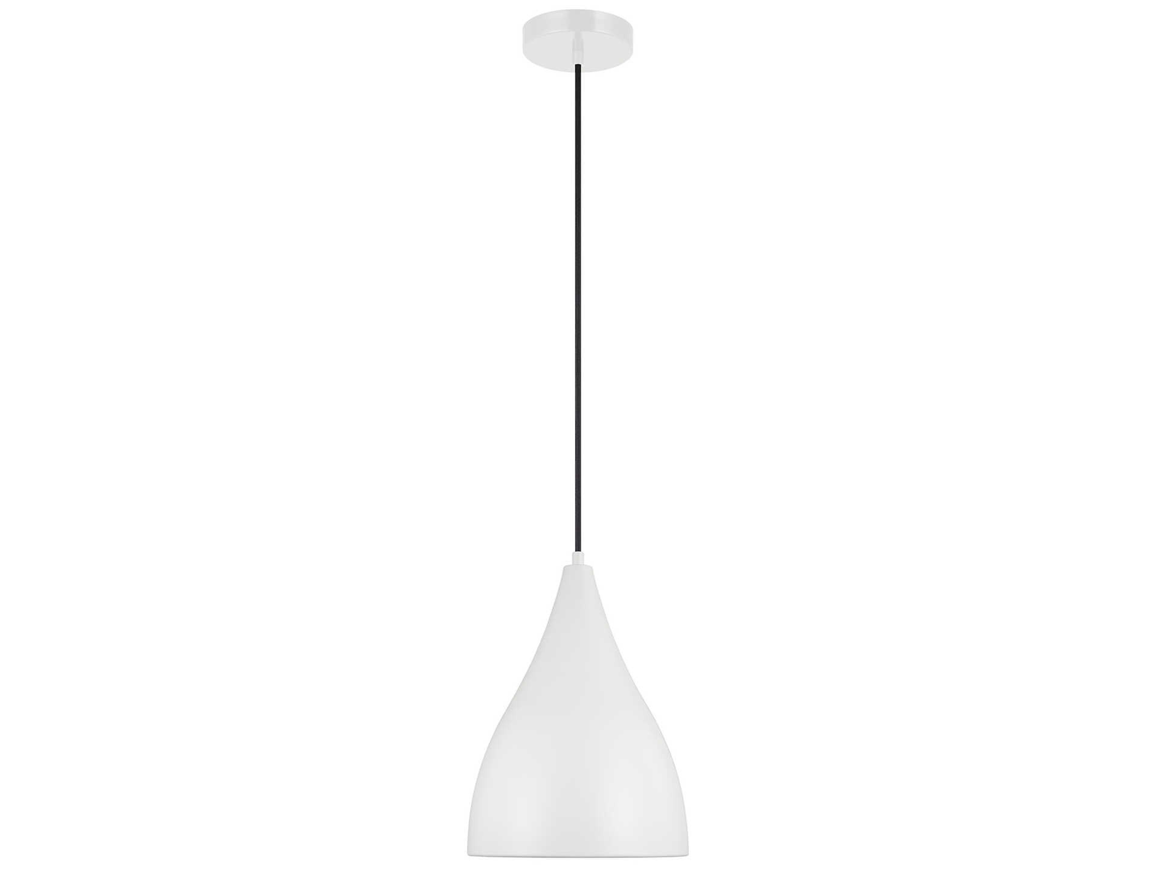 Visual Comfort Studio Oden 1-Light Matte White Mini Pendant