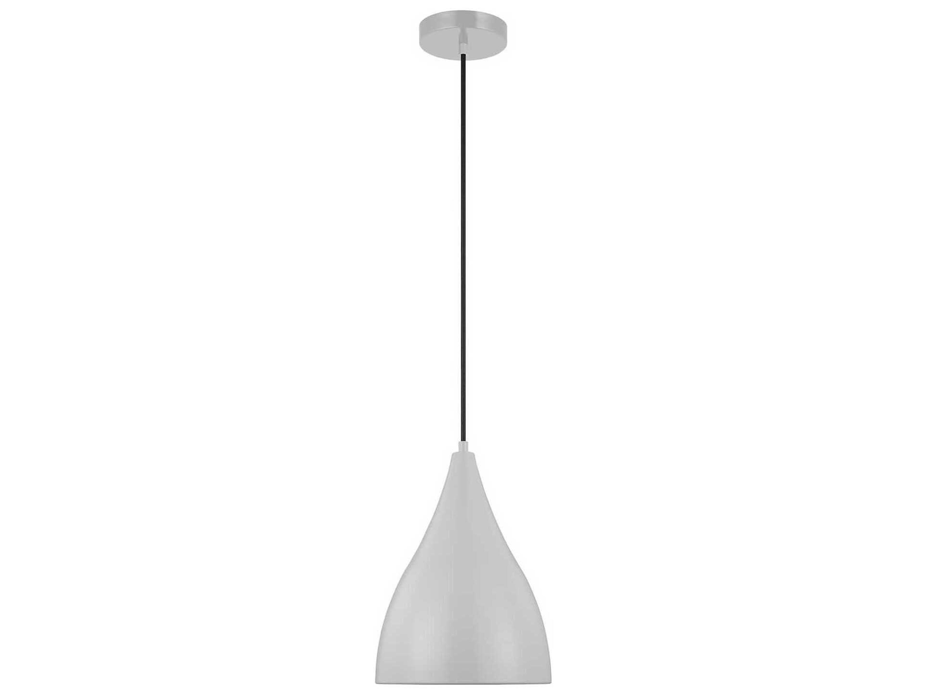 Visual Comfort Studio Oden 1-Light Matte Grey Mini Pendant