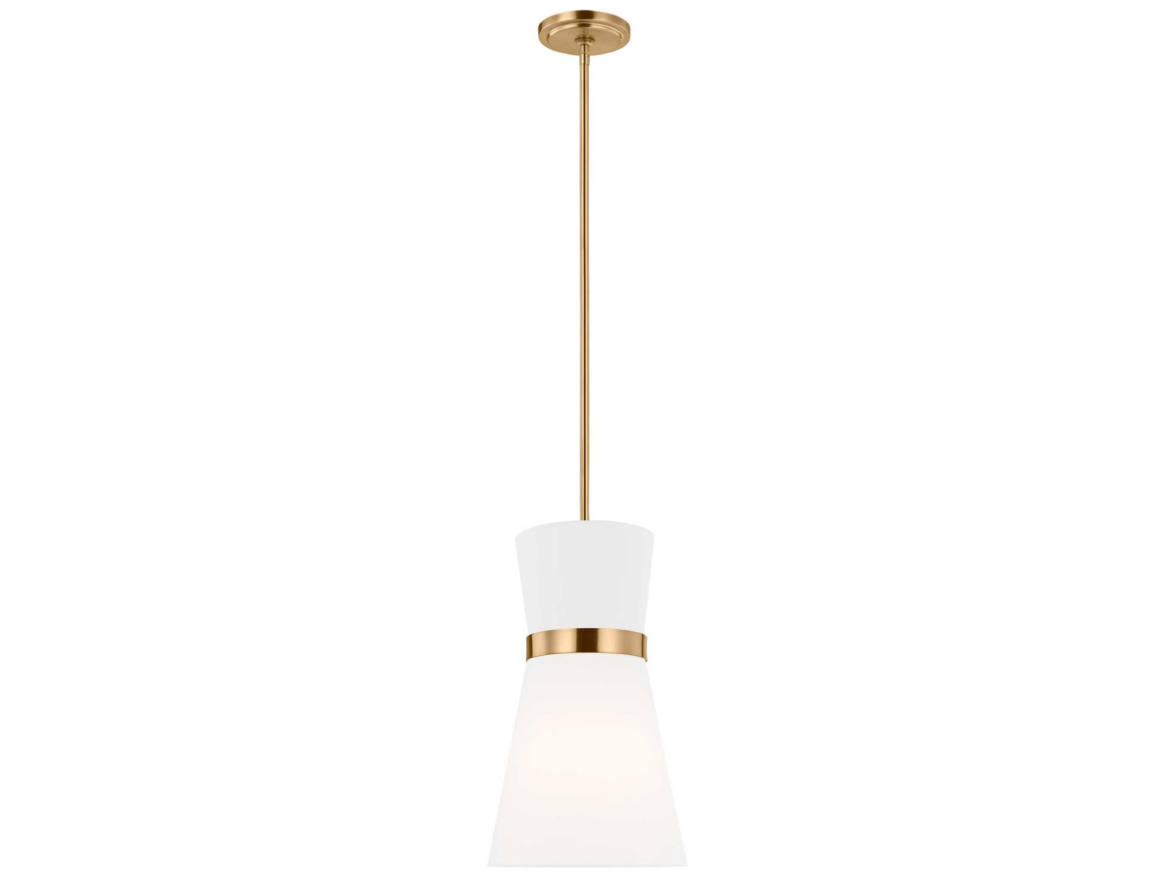 Visual Comfort Studio Clark 1-Light Satin Brass Mini Pendant
