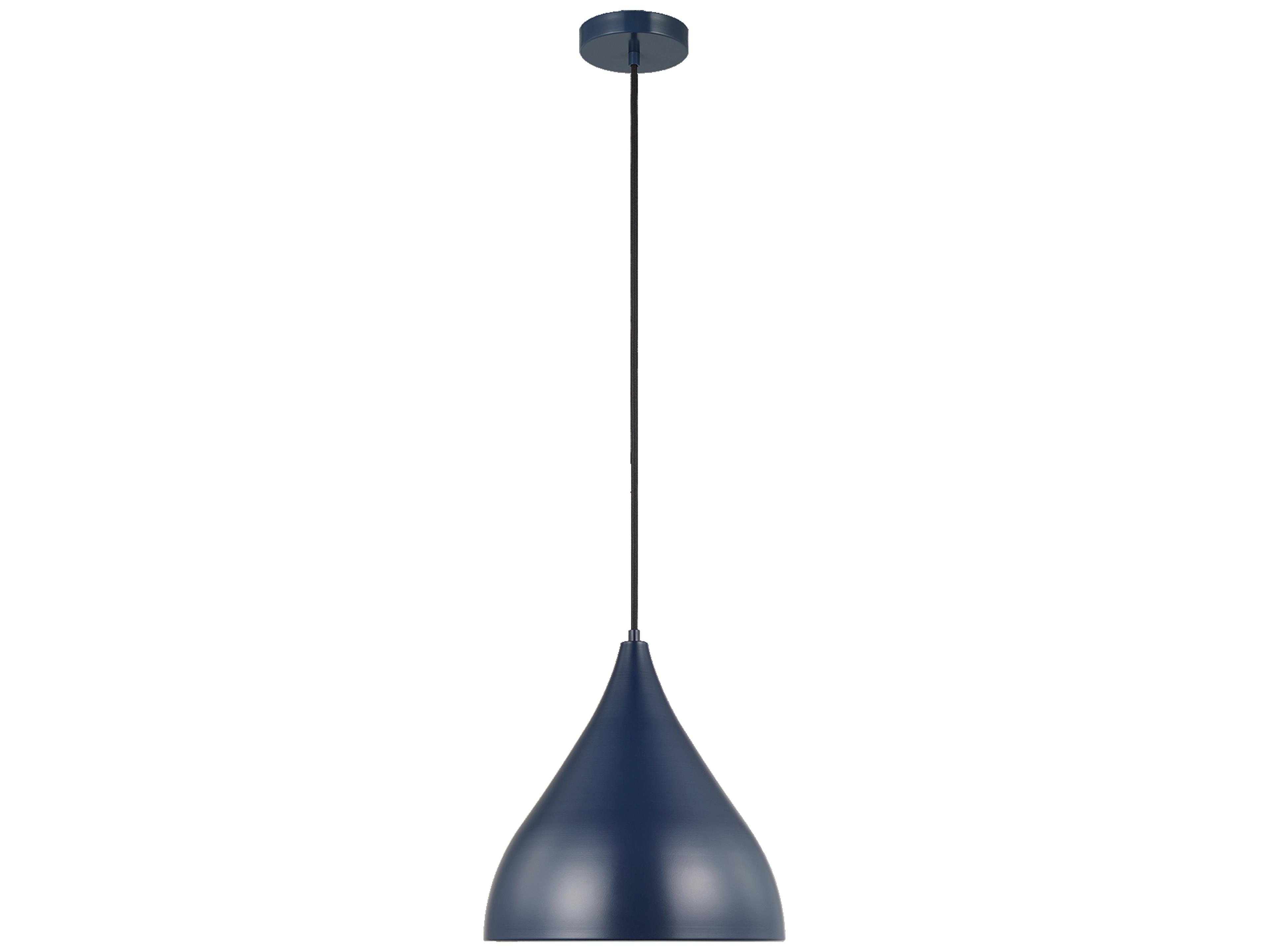Visual Comfort Studio Oden 1-Light Navy Blue Pendant