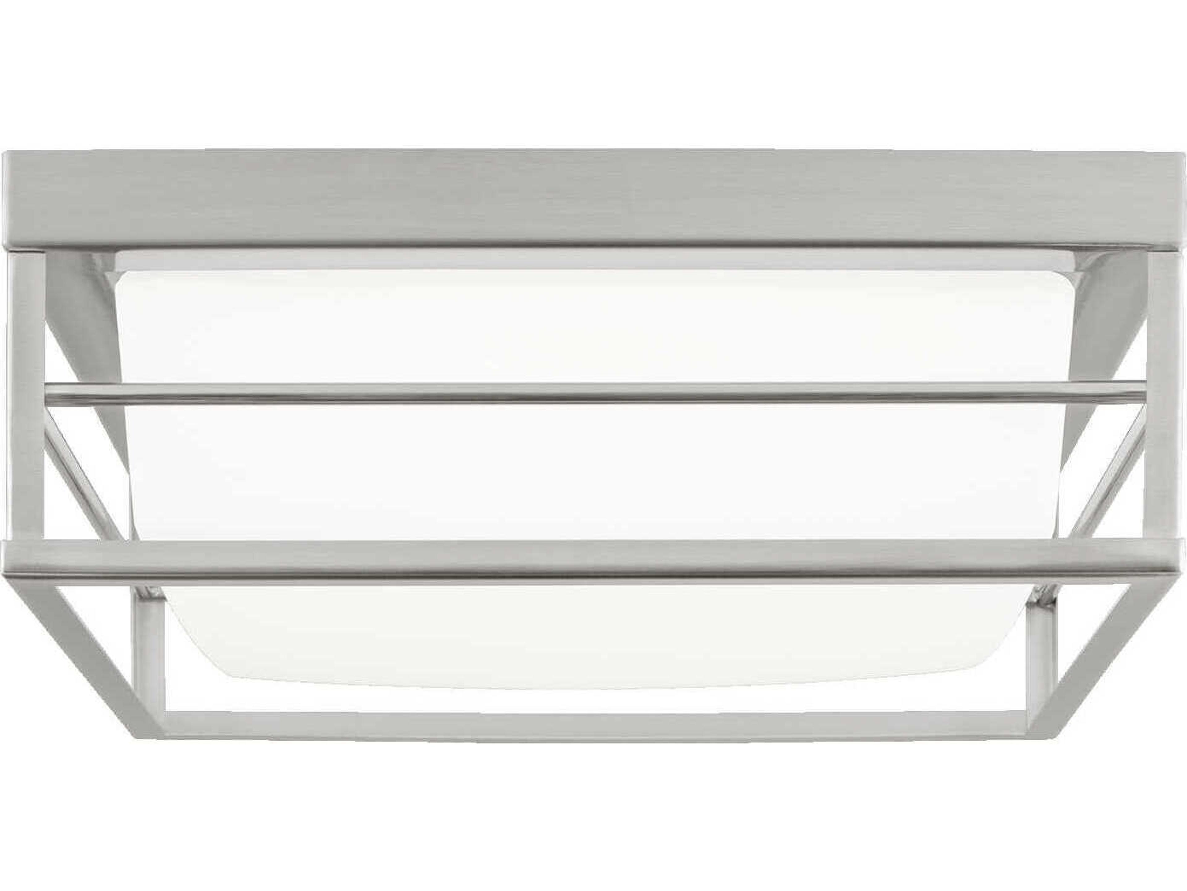 Visual Comfort Studio Dearborn 1-Light Brushed Nickel Flush Mount