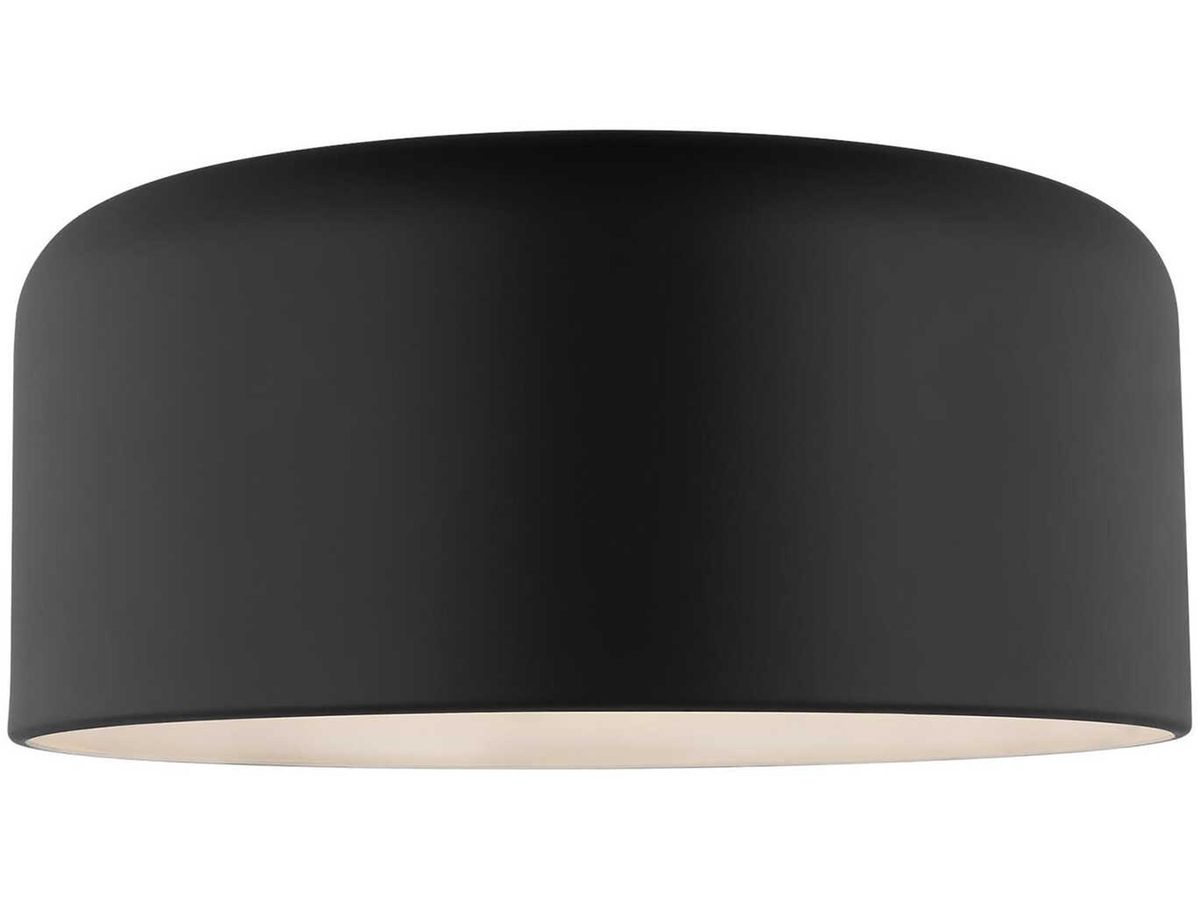 Visual Comfort Studio Malone 1-Light Midnight Black Dome Flush Mount