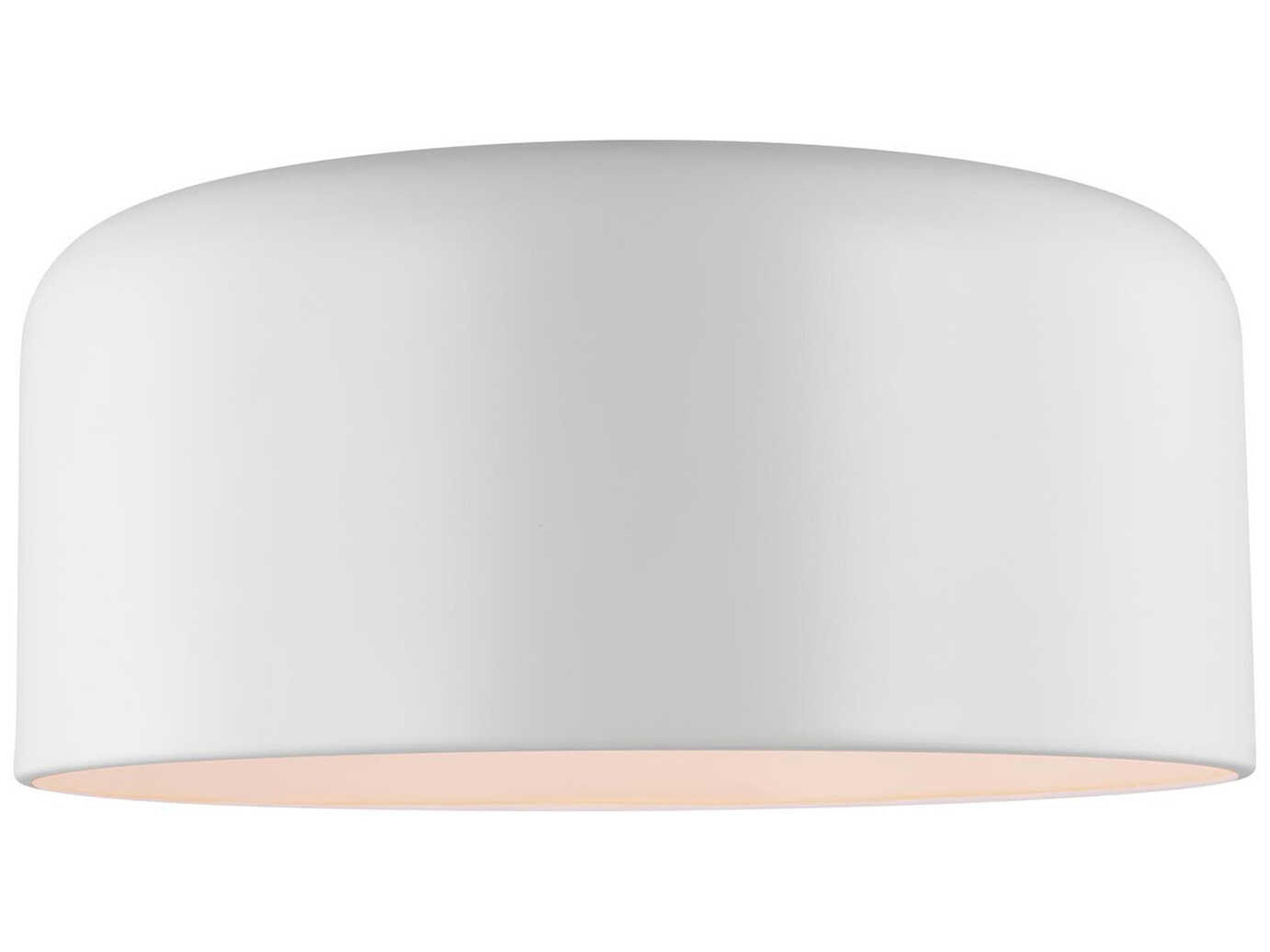 Visual Comfort Studio Malone 1-Light Matte White Dome Flush Mount