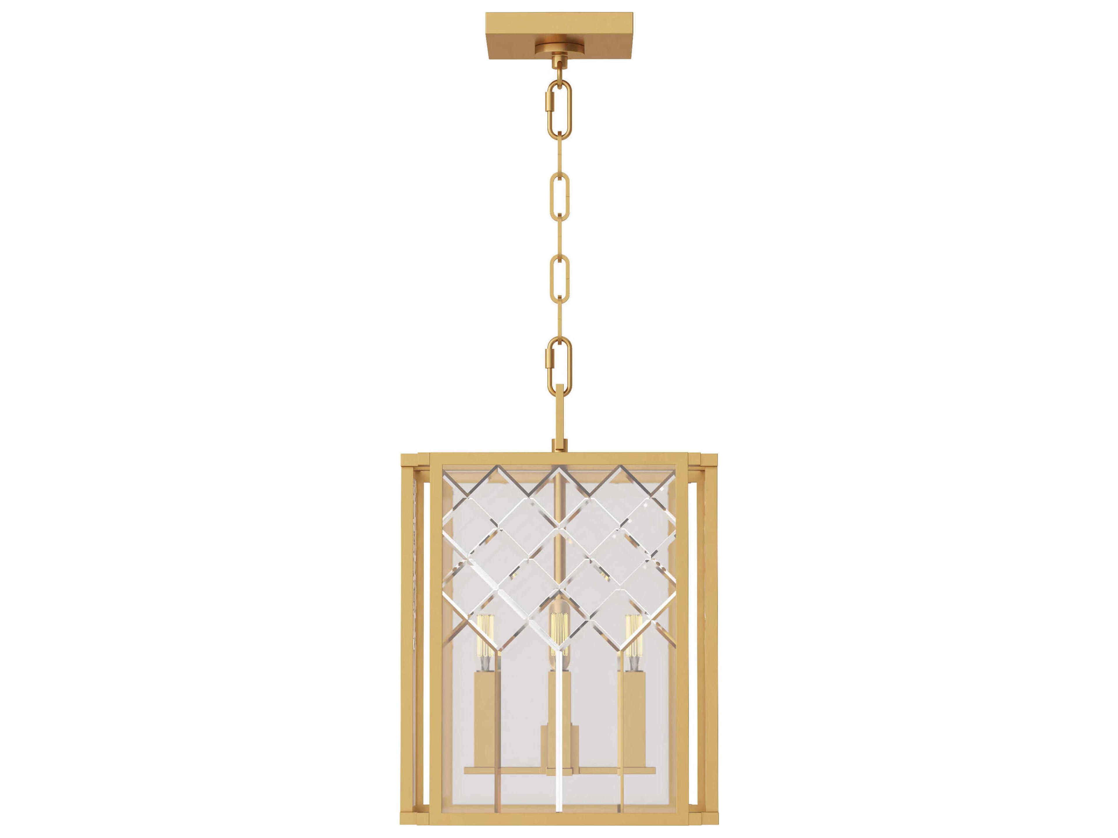 Visual Comfort Studio Erro 4-Light Burnished Brass Chandelier