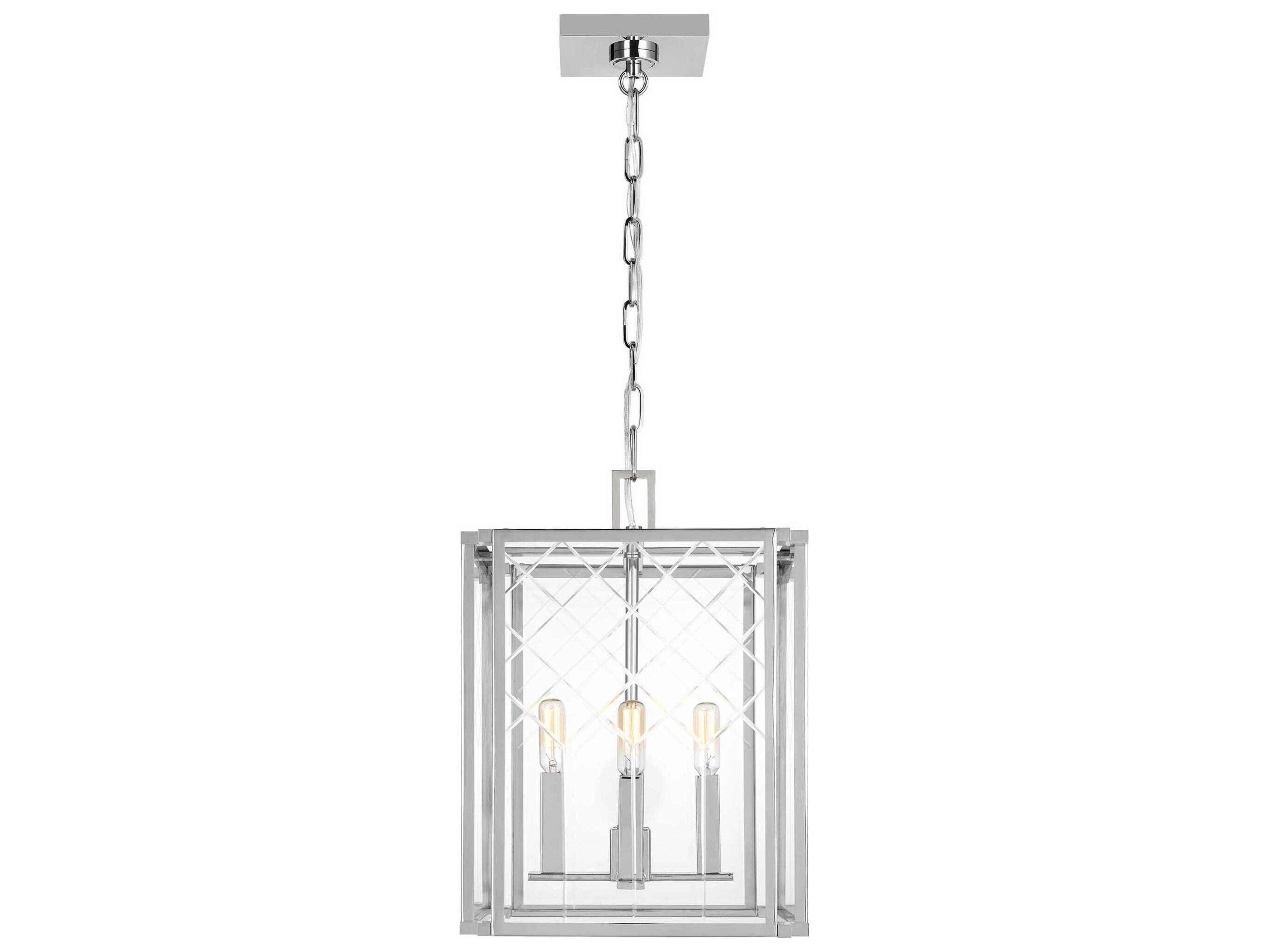 Visual Comfort Studio Erro 4-Light Polished Nickel Chandelier