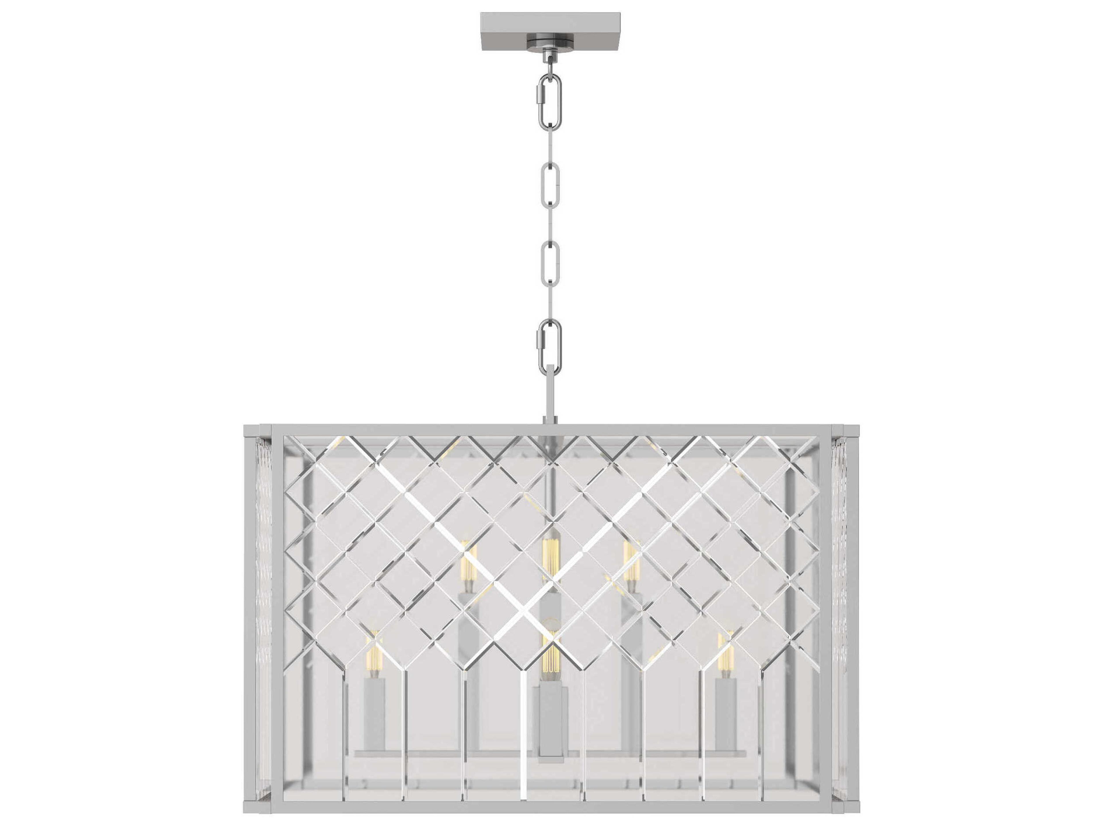 Visual Comfort Studio Erro 8-Light Polished Nickel Chandelier
