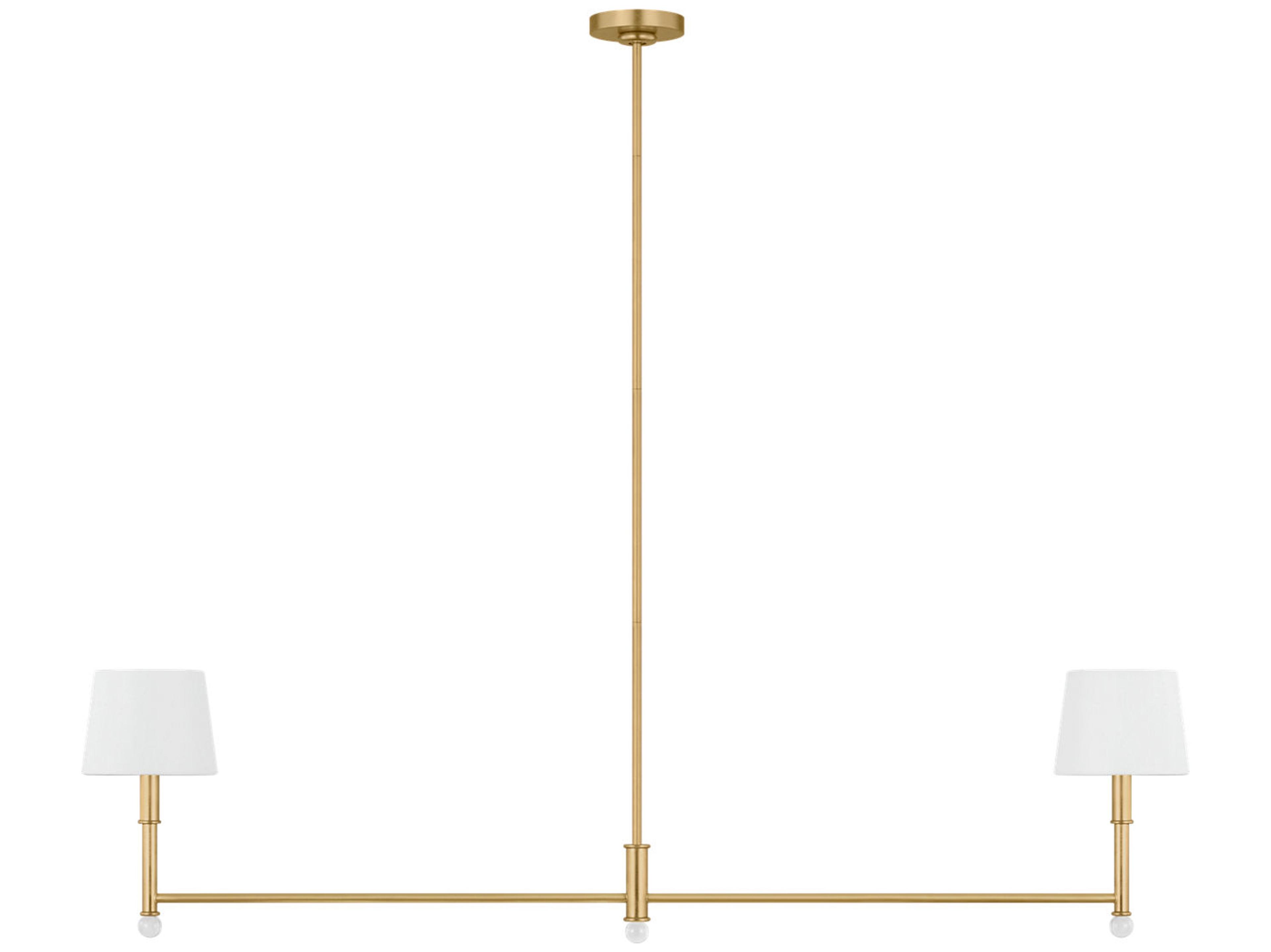 Visual Comfort Studio Greard 2-Light Gild Gold Linear Island Pendant