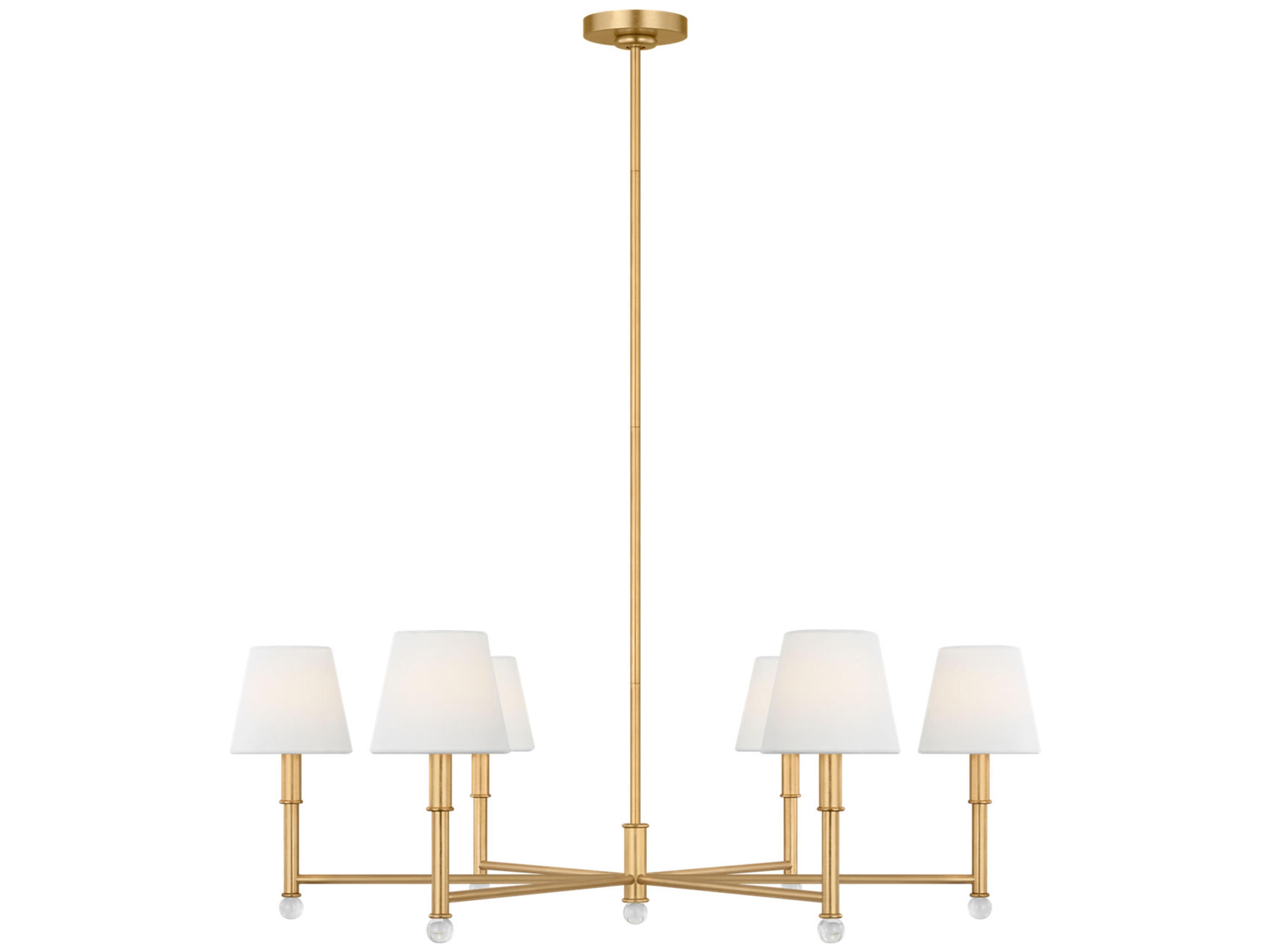 Visual Comfort Studio Greard 6-Light Gild Gold Chandelier