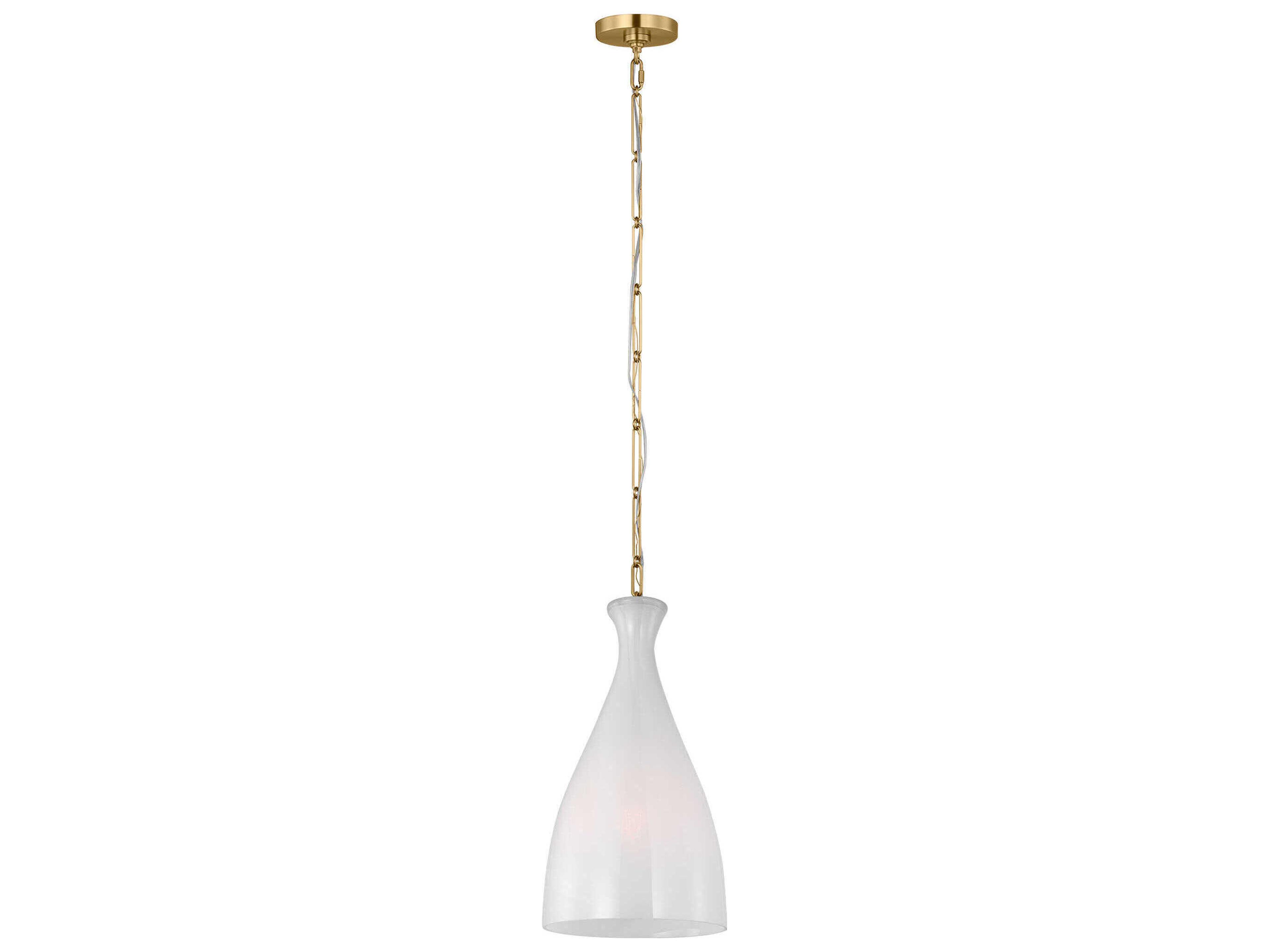Visual Comfort Studio Athena 1-Light Burnished Brass Mini Pendant
