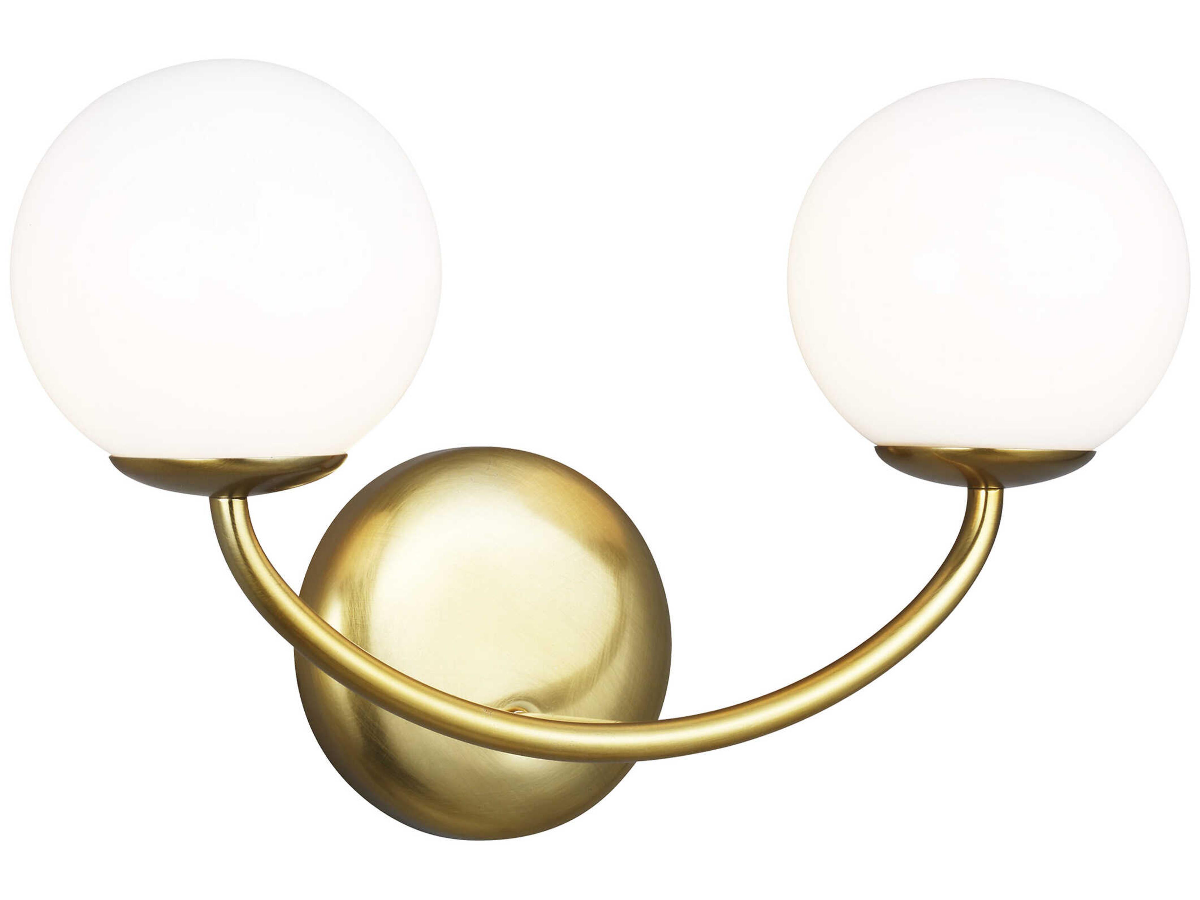 Visual Comfort Studio Galassia 2-Light Burnished Brass Vanity Light