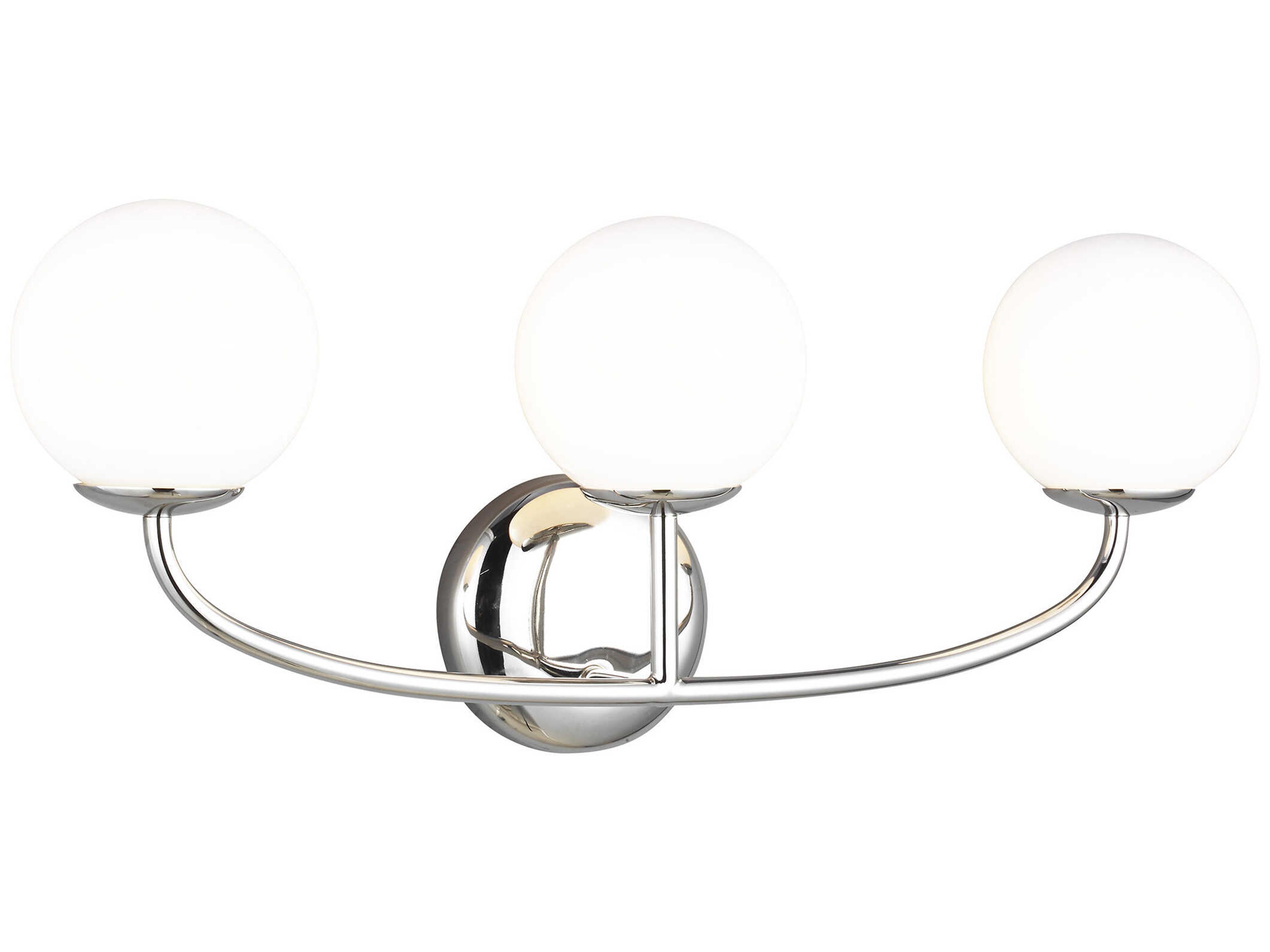 Visual Comfort Studio Galassia 3-Light Polished Nickel Vanity Light