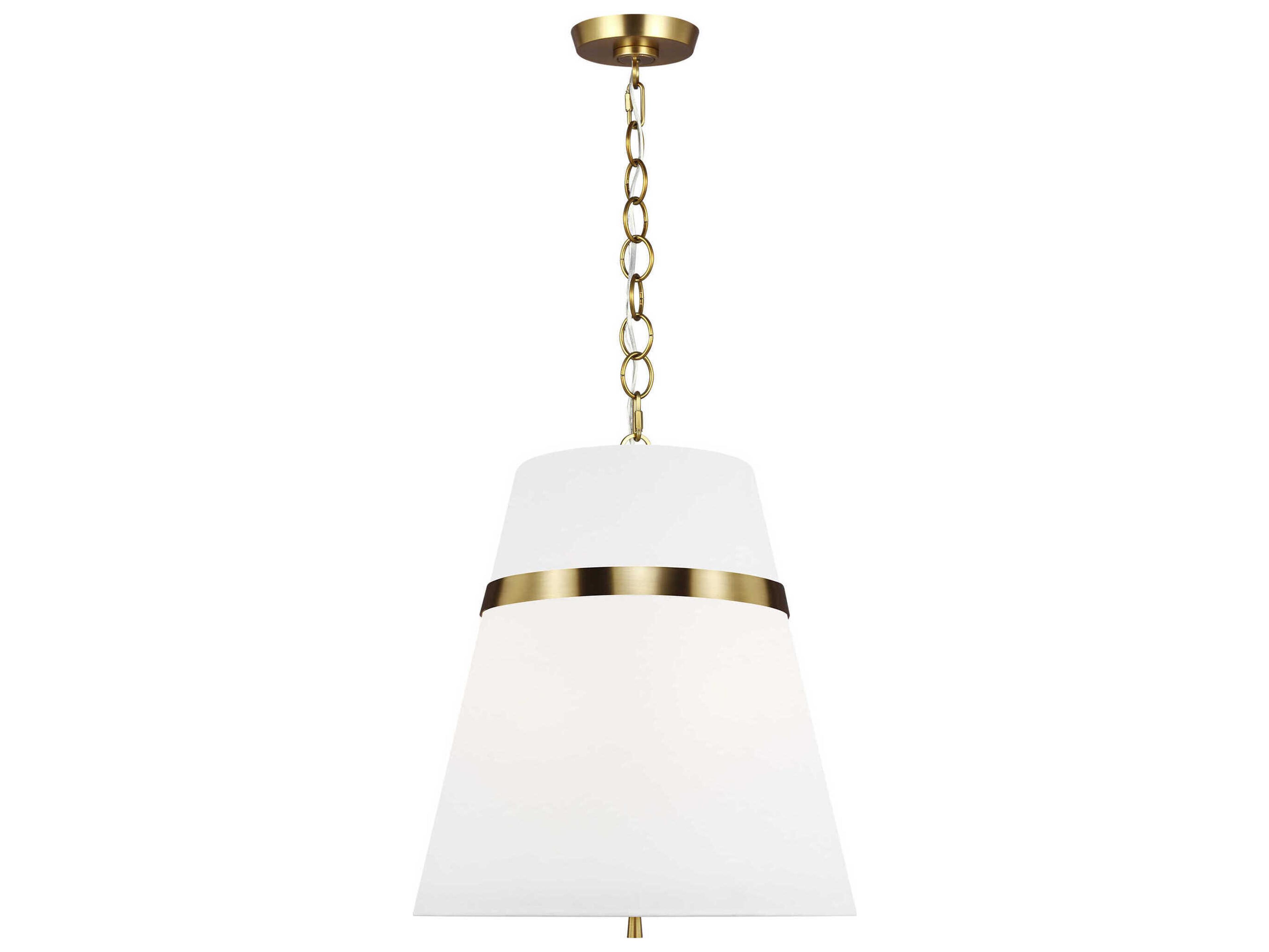Visual Comfort Studio Cordtlandt 3-Light Burnished Brass Pendant