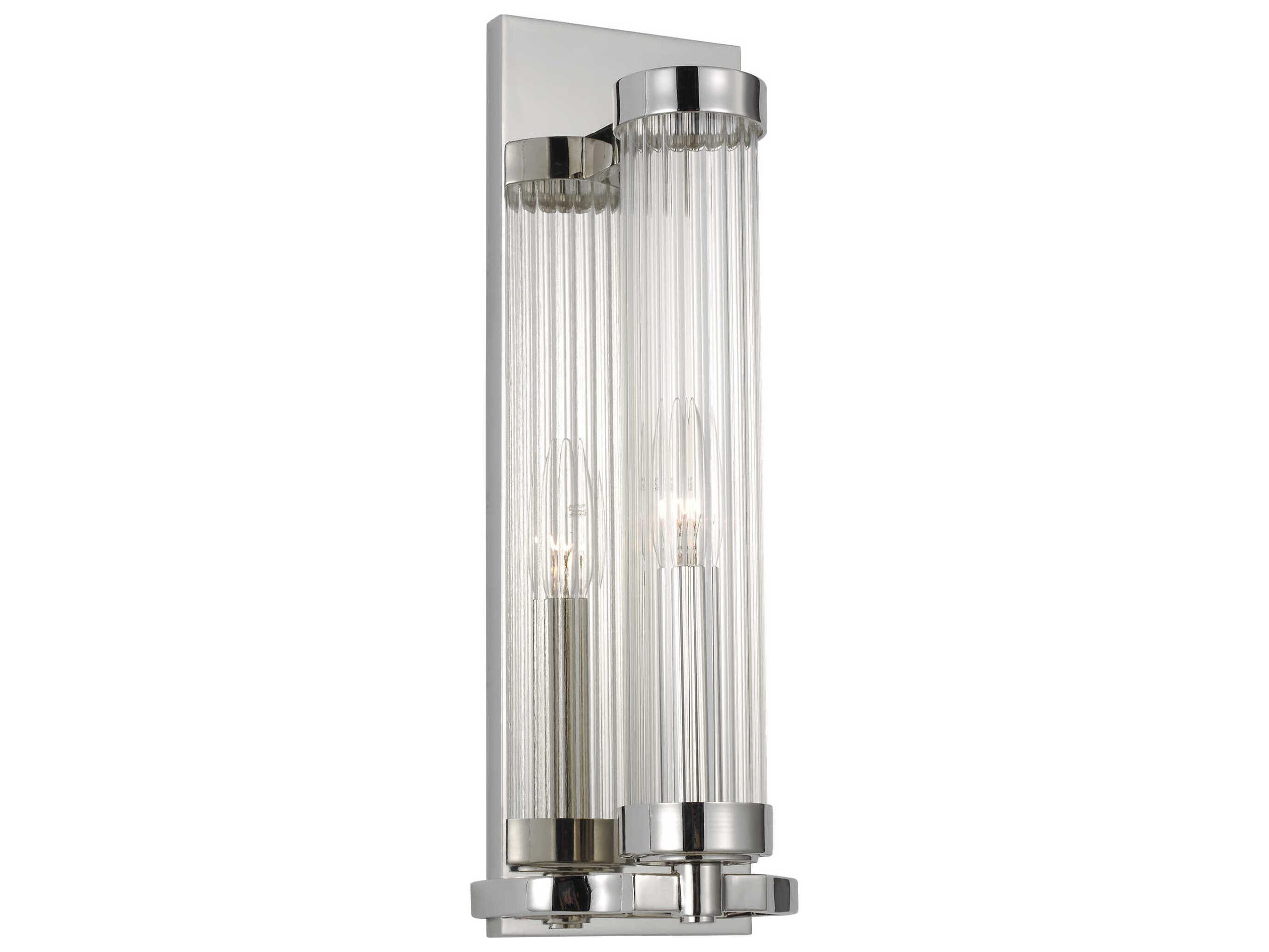 Visual Comfort Studio Demi 1-Light Polished Nickel Wall Sconce