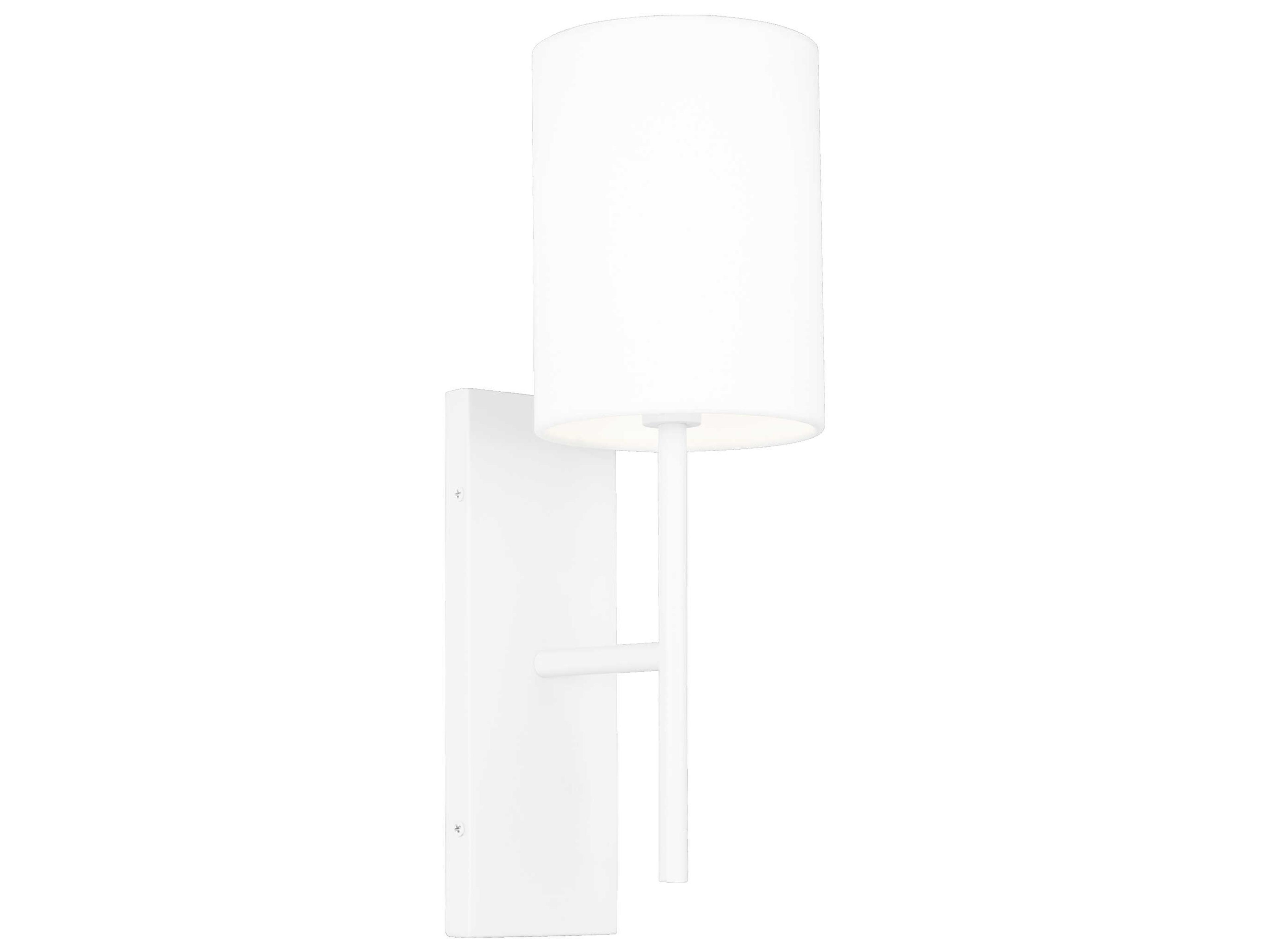 Visual Comfort Studio Key 1-Light Matte White Wall Sconce