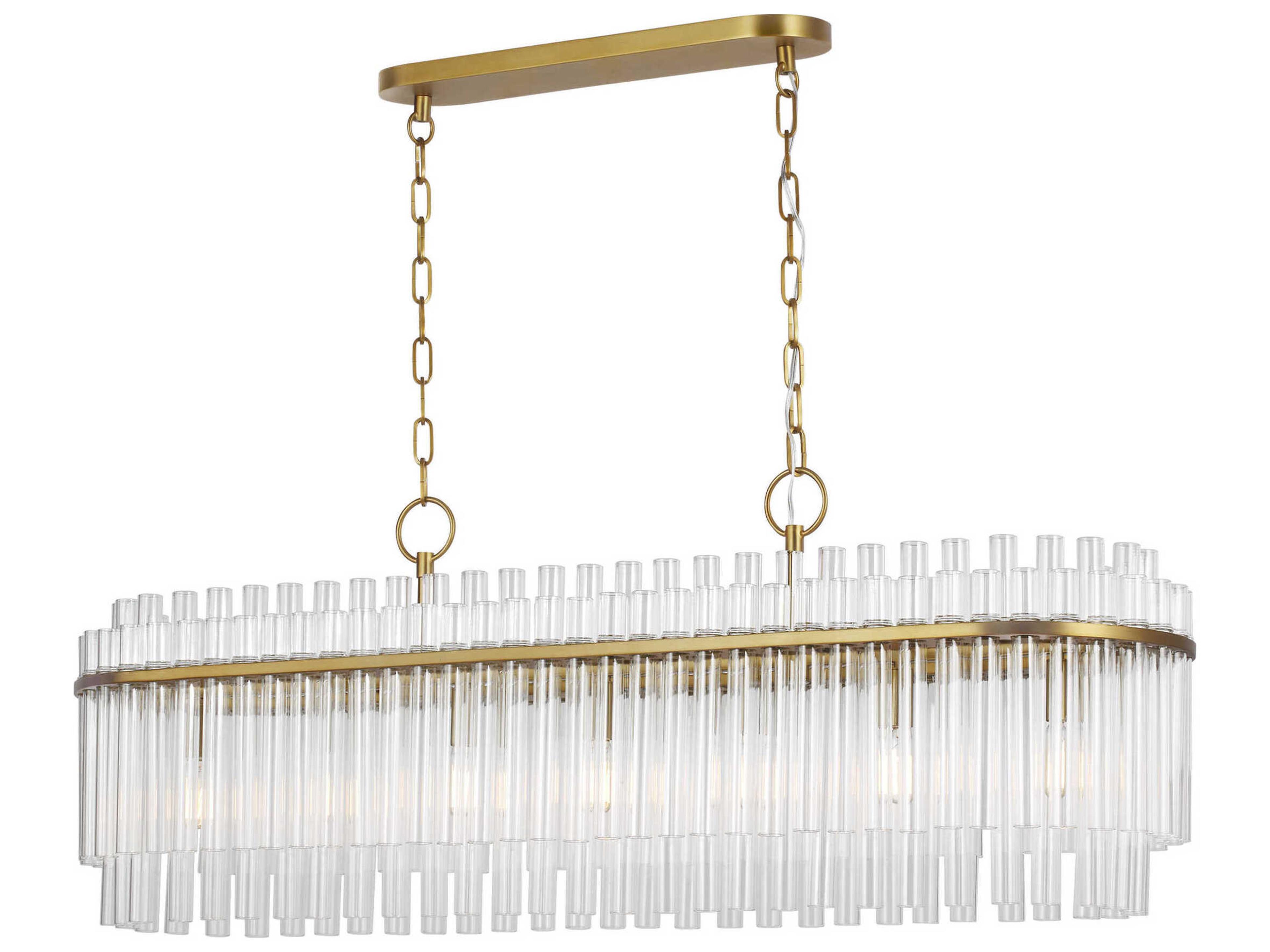Visual Comfort Studio Beckett 7-Light Burnished Brass Island Pendant