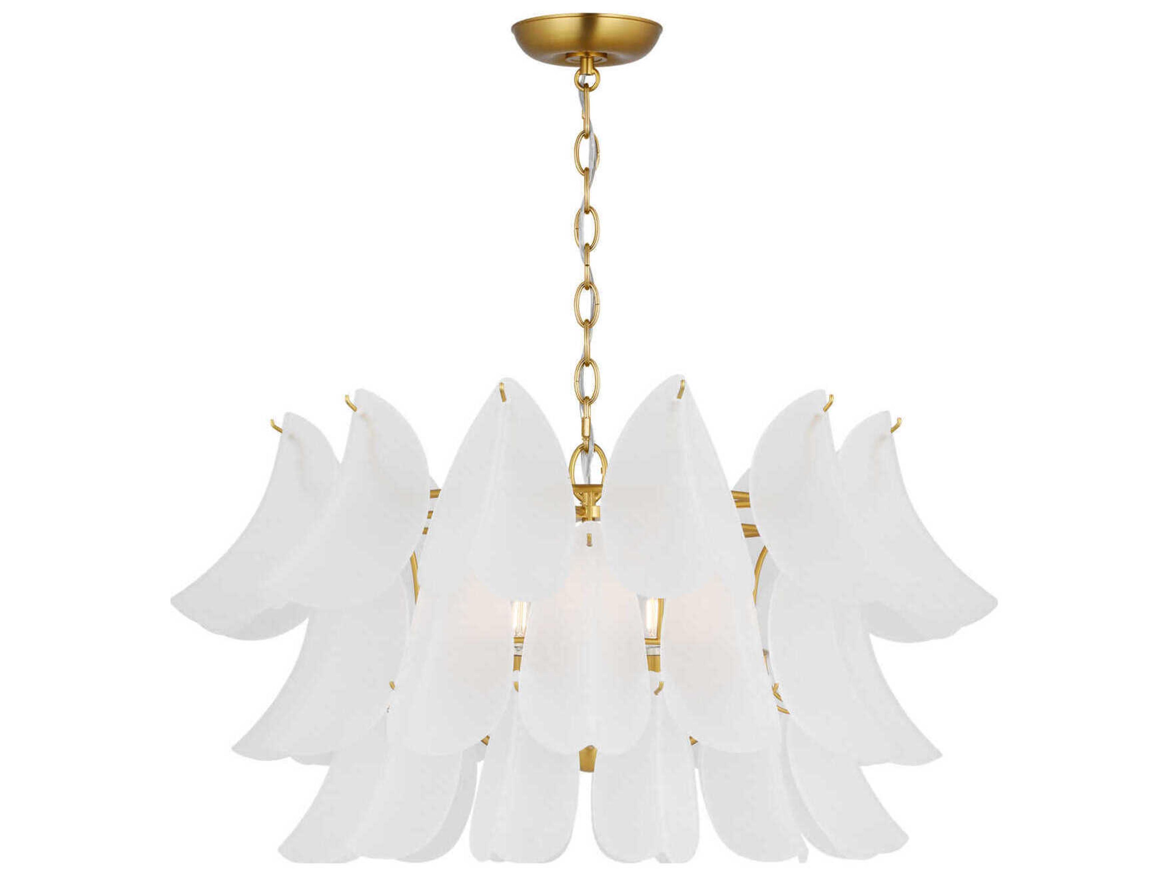 Visual Comfort Studio Chloe 5-Light Burnished Brass Chandelier
