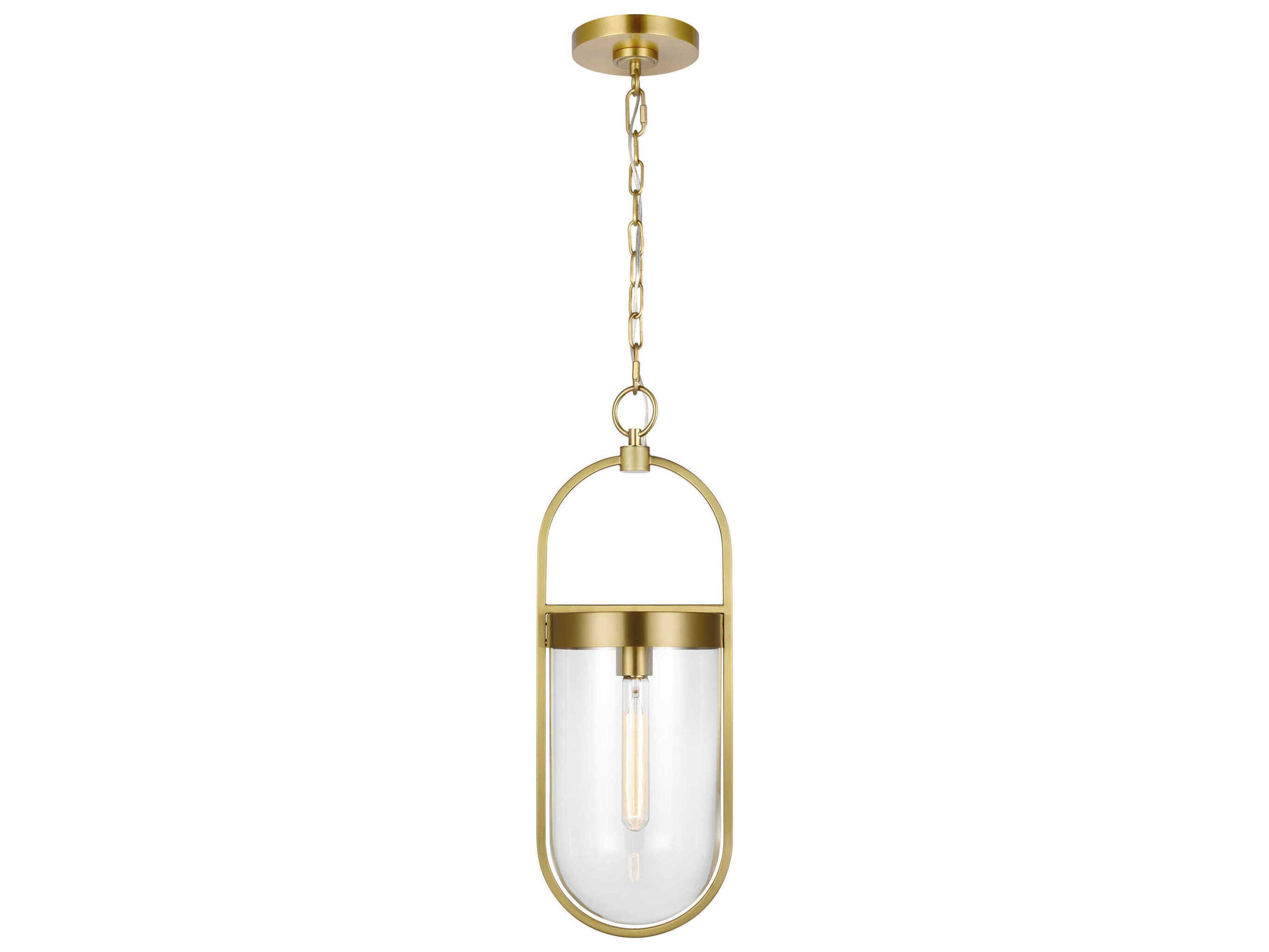 Visual Comfort Studio Blaine 1-Light Burnished Brass Mini Pendant