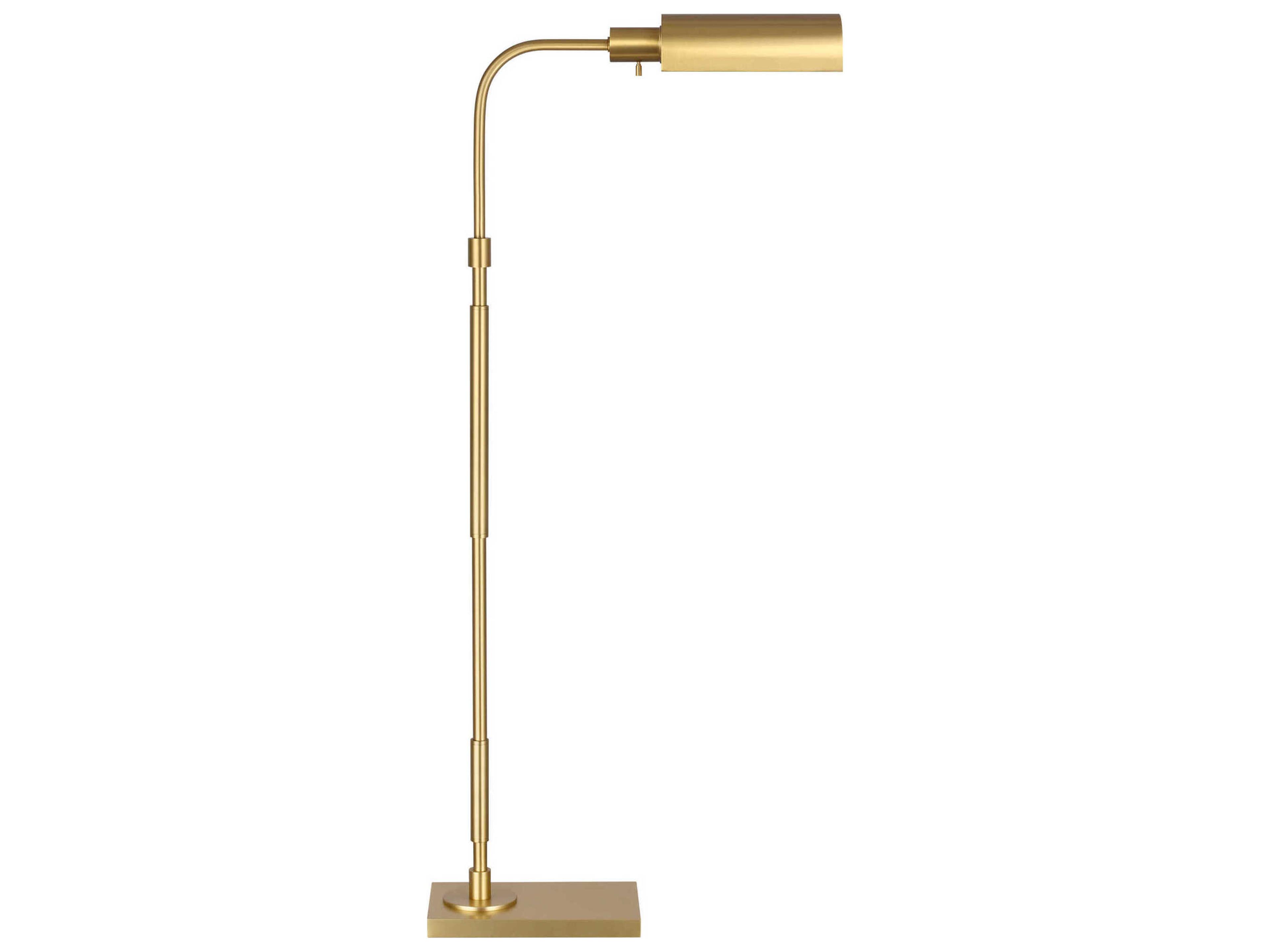 Visual Comfort Studio Kenyon Burnished Brass Steel Floor Lamp