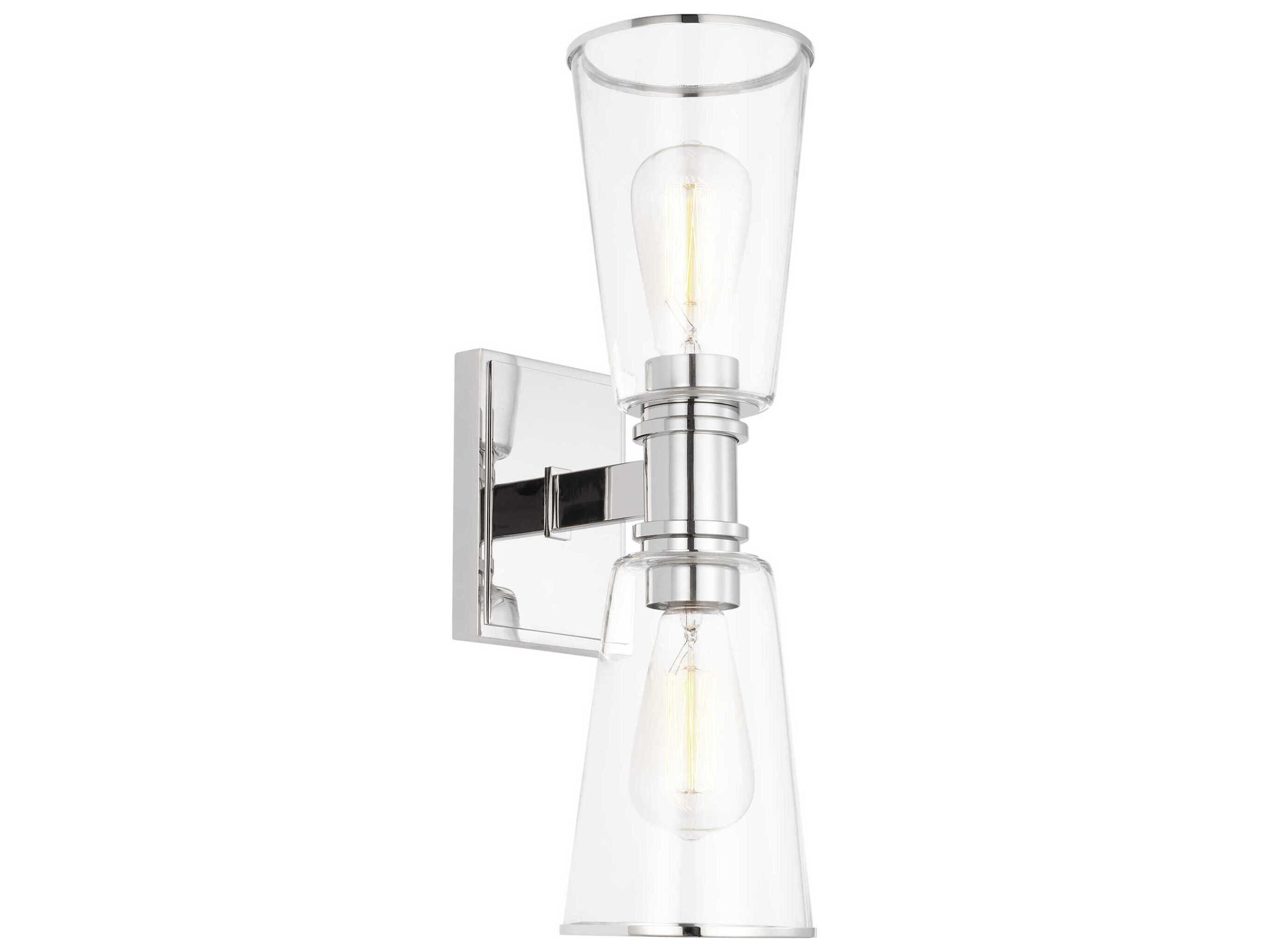Visual Comfort Studio Alessa 2-Light Polished Nickel Vanity Light