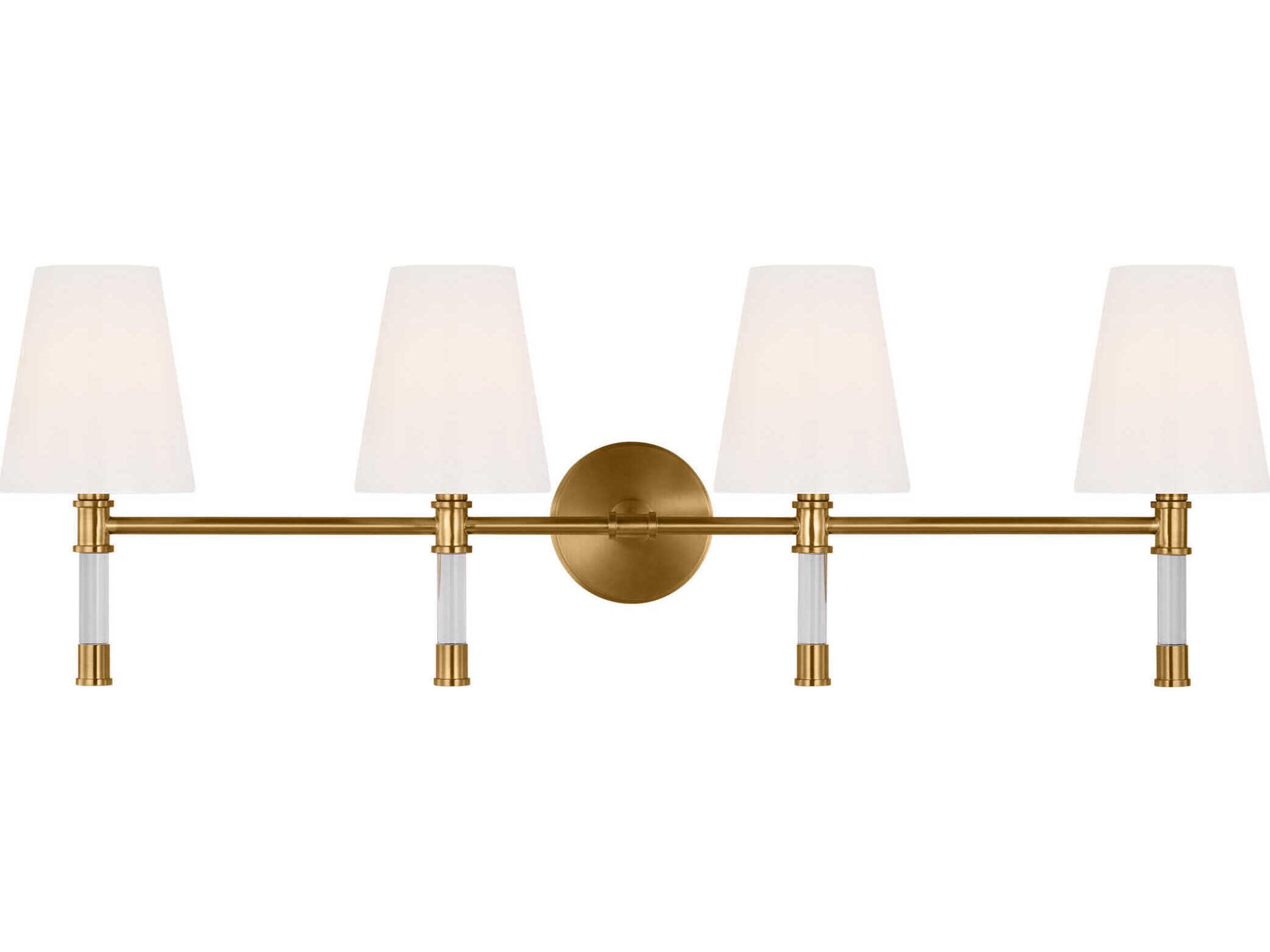 Visual Comfort Studio Hanover 3-Light Burnished Brass Vanity Light