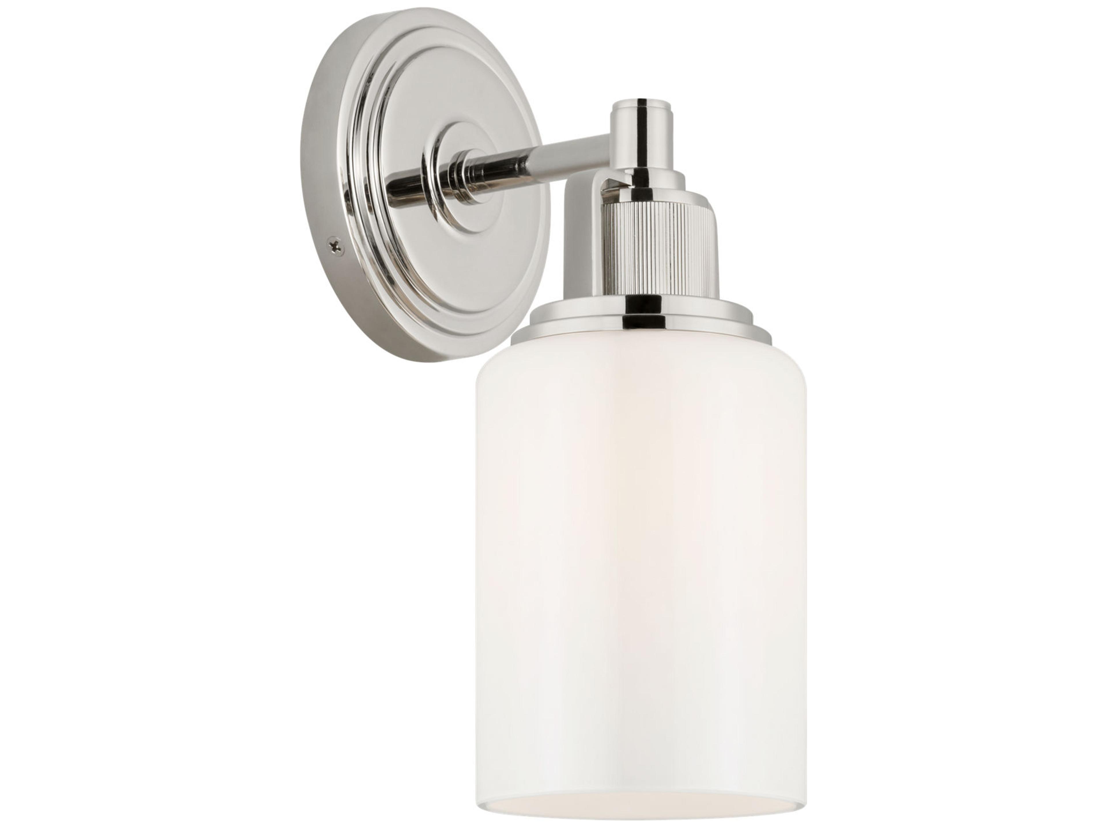 Visual Comfort Studio Ashford 1-Light Polished Nickel Wall Sconce