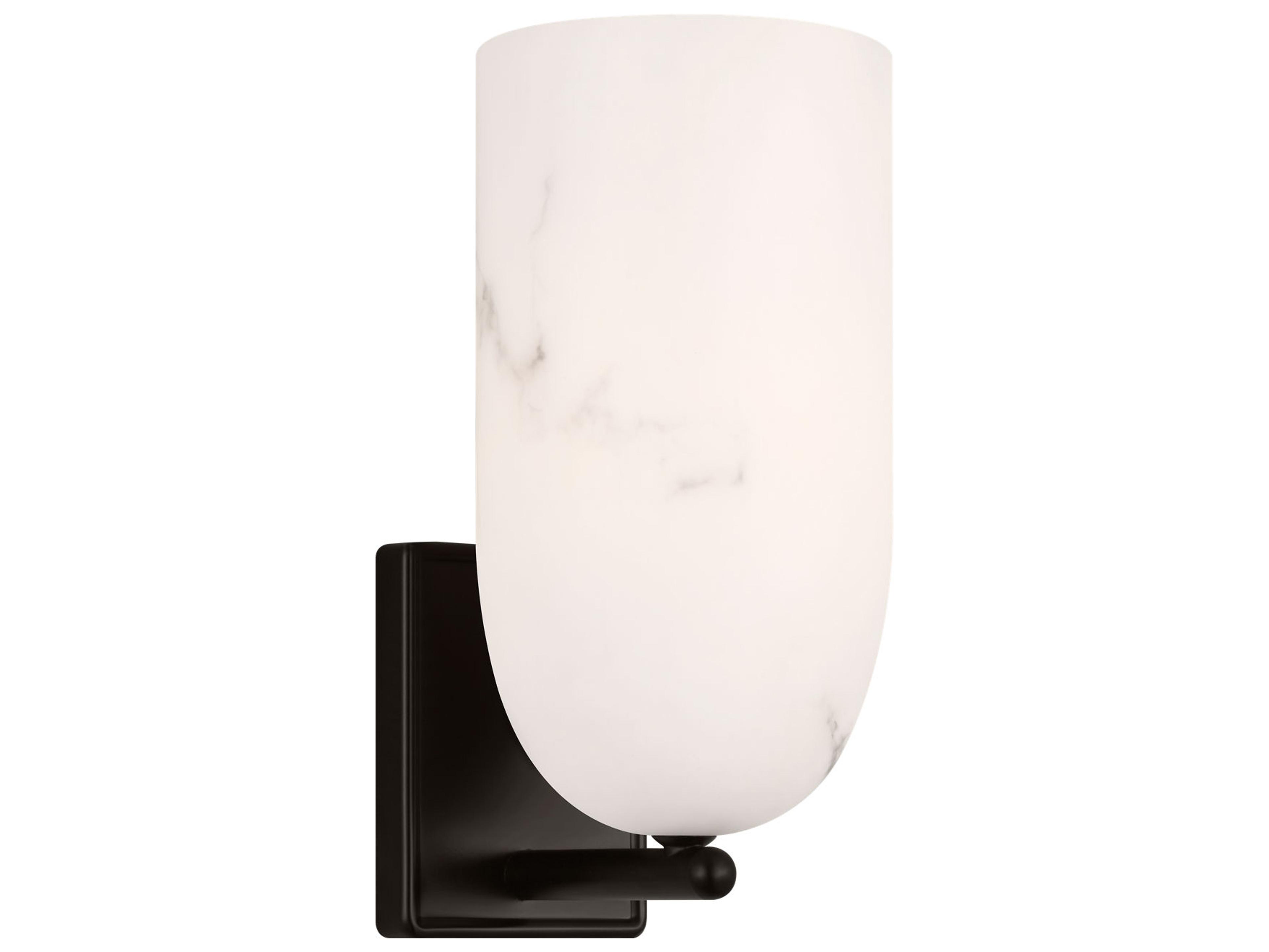 Visual Comfort Studio Savina 1-Light Aged Iron Black Wall Sconce