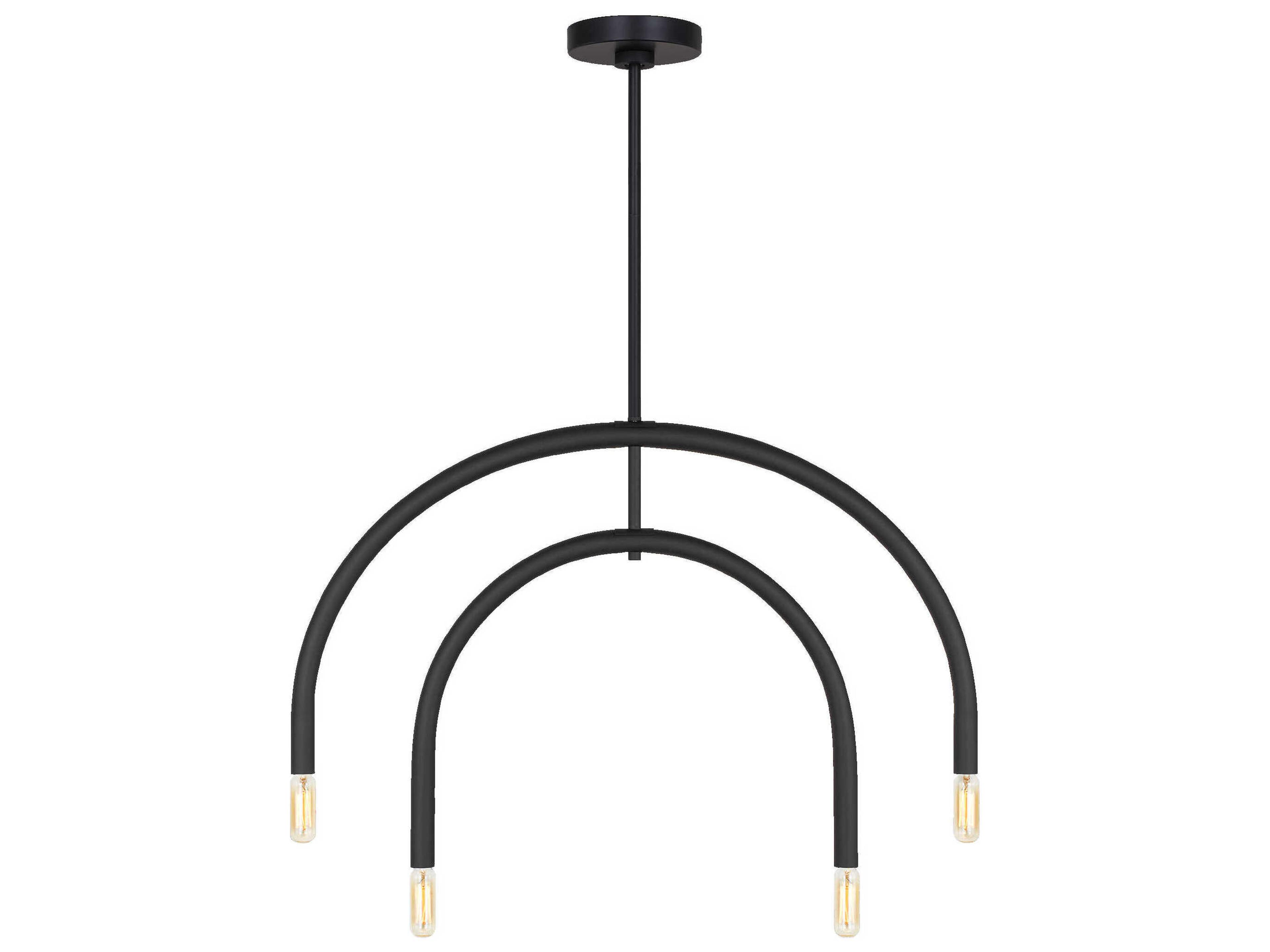 Visual Comfort Studio Hadden 4-Light Midnight Black Chandelier