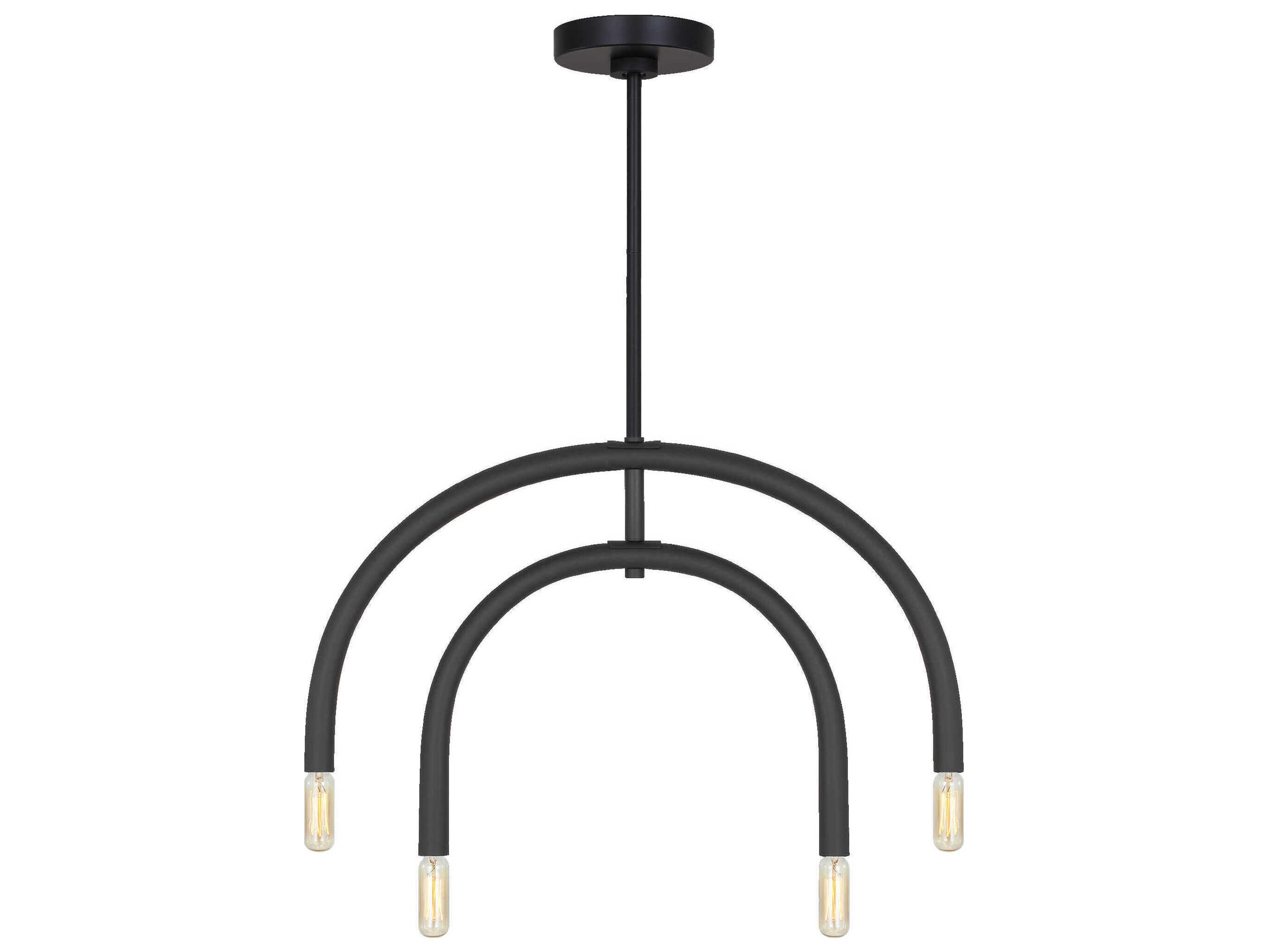 Visual Comfort Studio Hadden 4-Light Midnight Black Chandelier