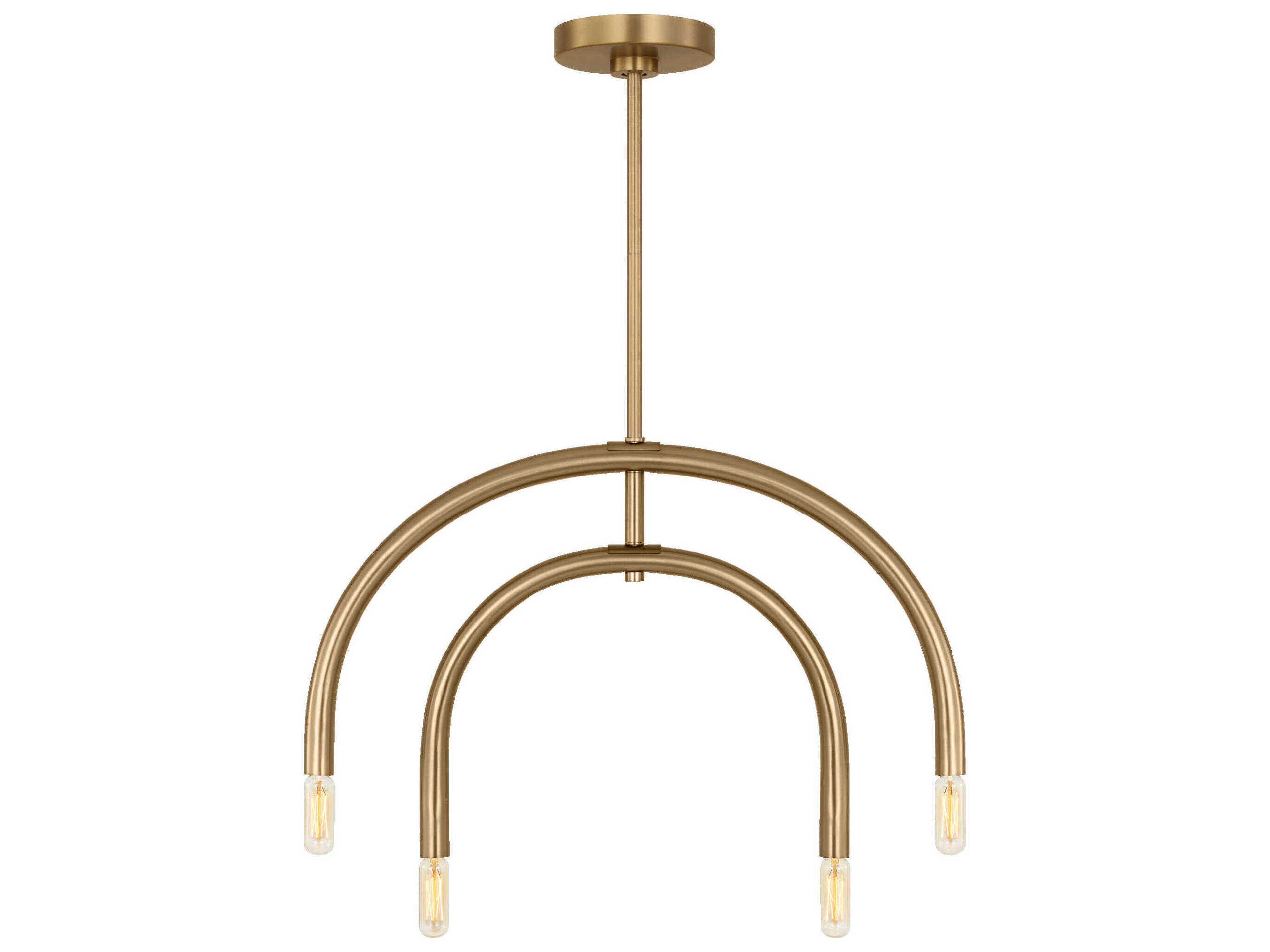 Visual Comfort Studio Hadden 4-Light Satin Brass Chandelier