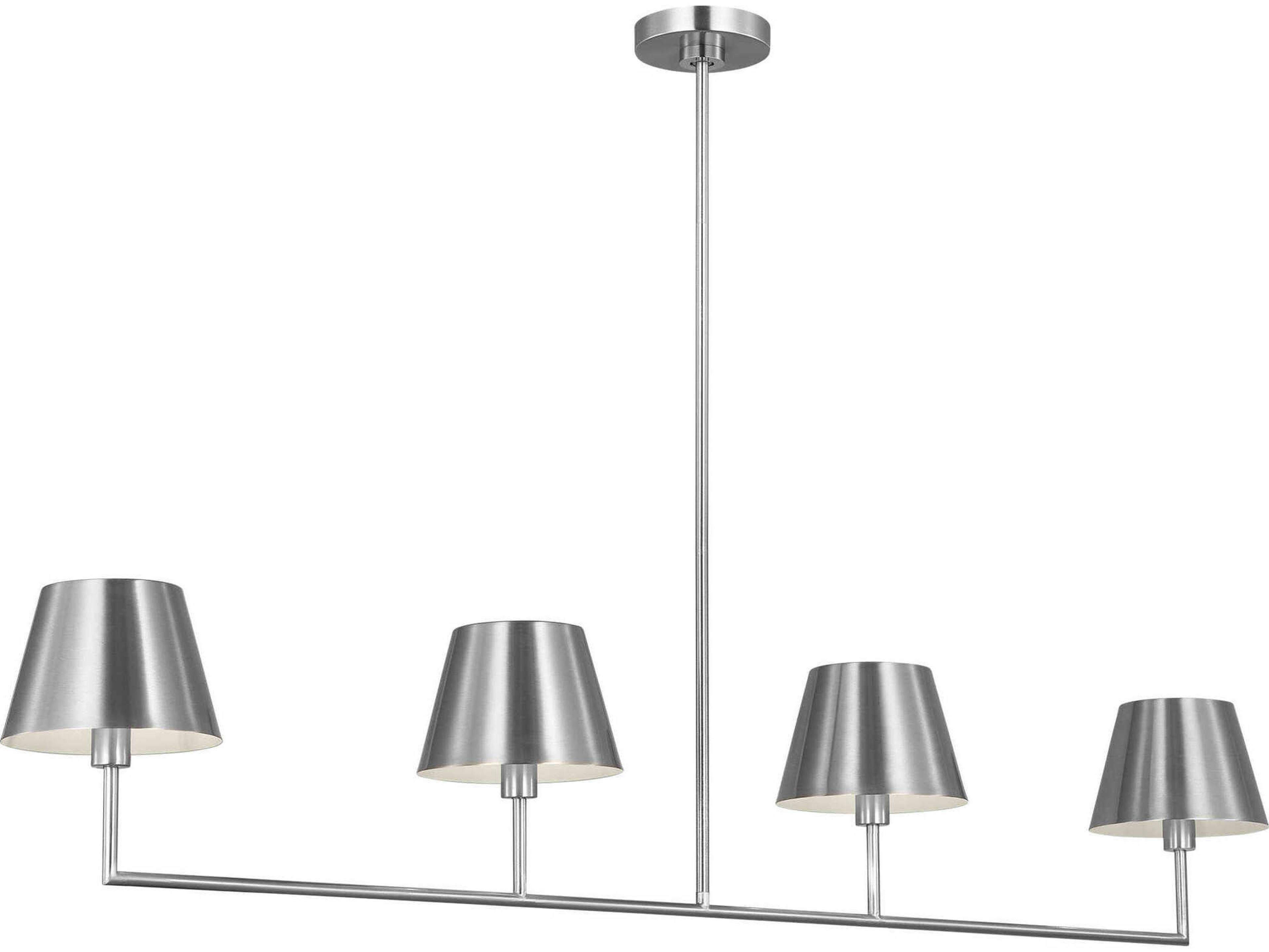 Visual Comfort Studio Ender 4-Light Brushed Nickel Island Pendant