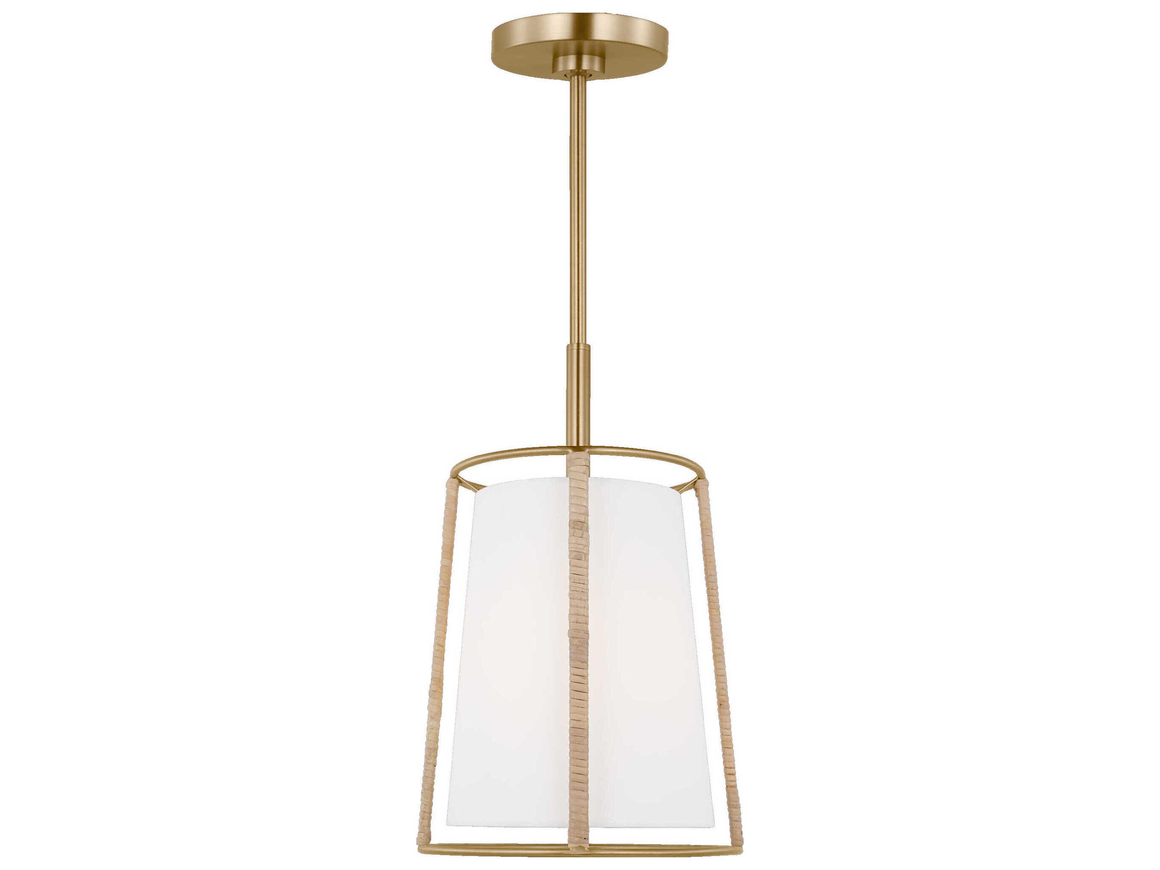 Visual Comfort Studio Cortes 1-Light Satin Brass Mini Pendant