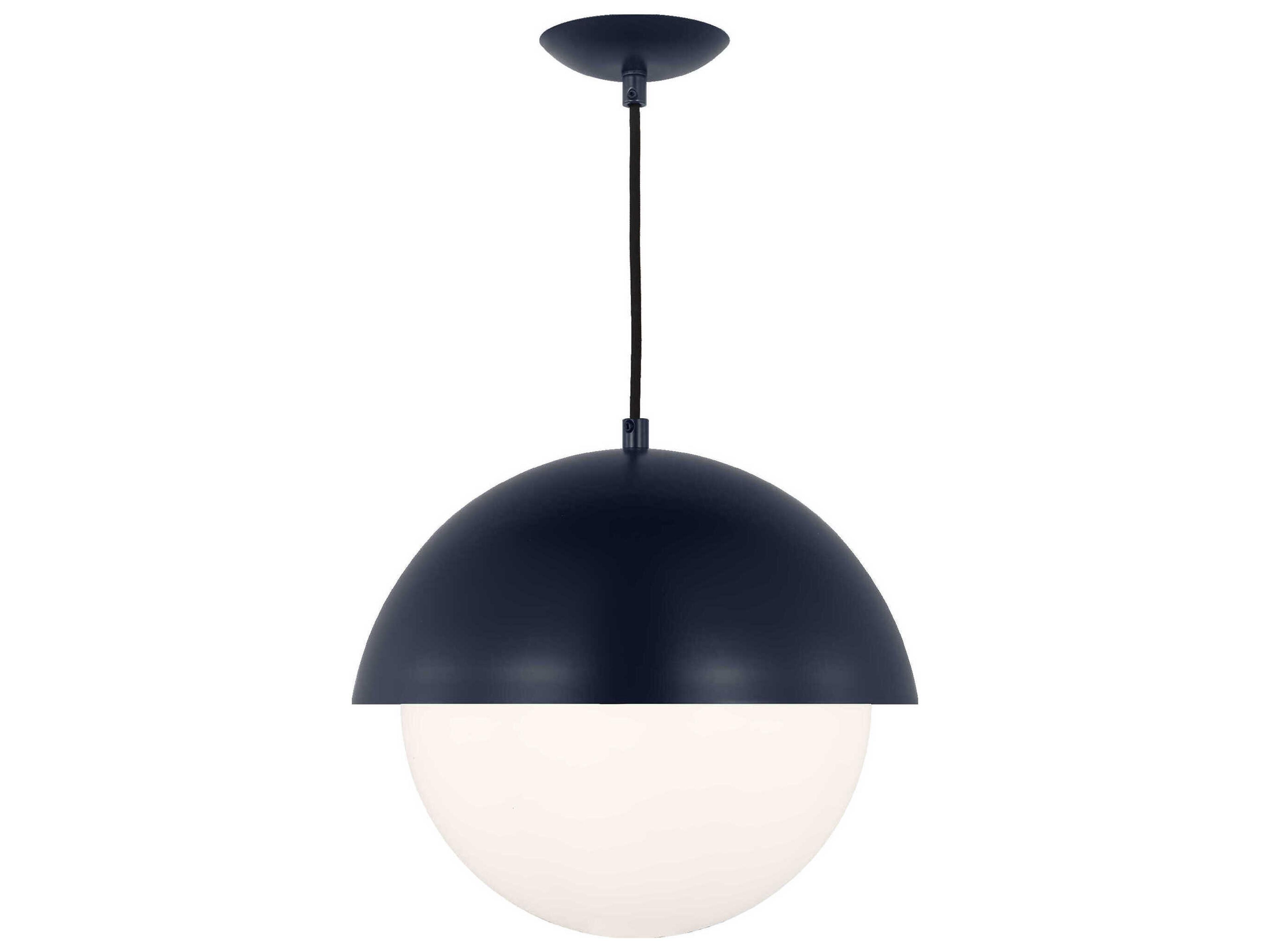 Visual Comfort Studio Hyde 1-Light Navy Blue Globe Pendant
