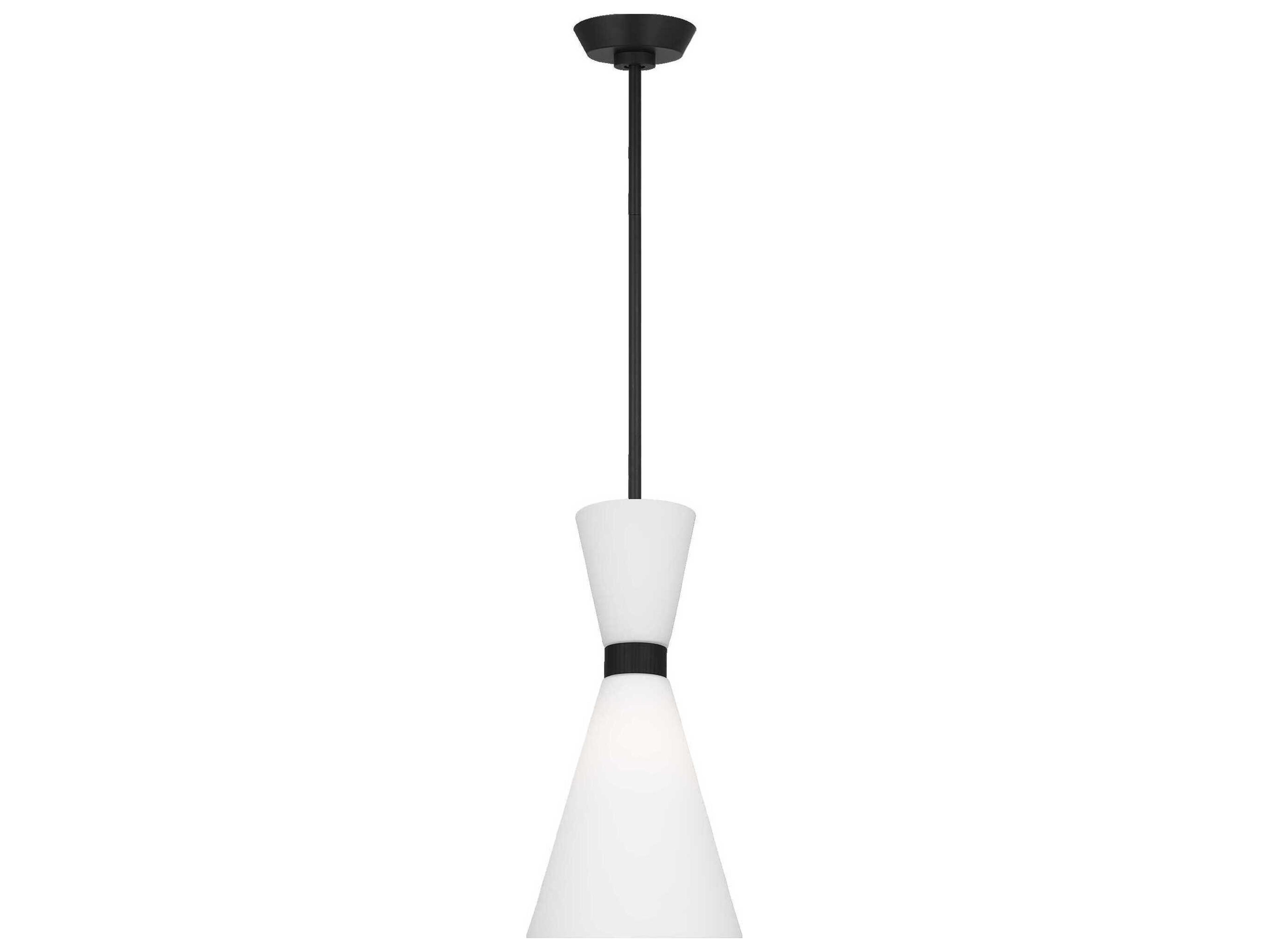 Visual Comfort Studio Belcarra 1-Light Midnight Black Mini Pendant