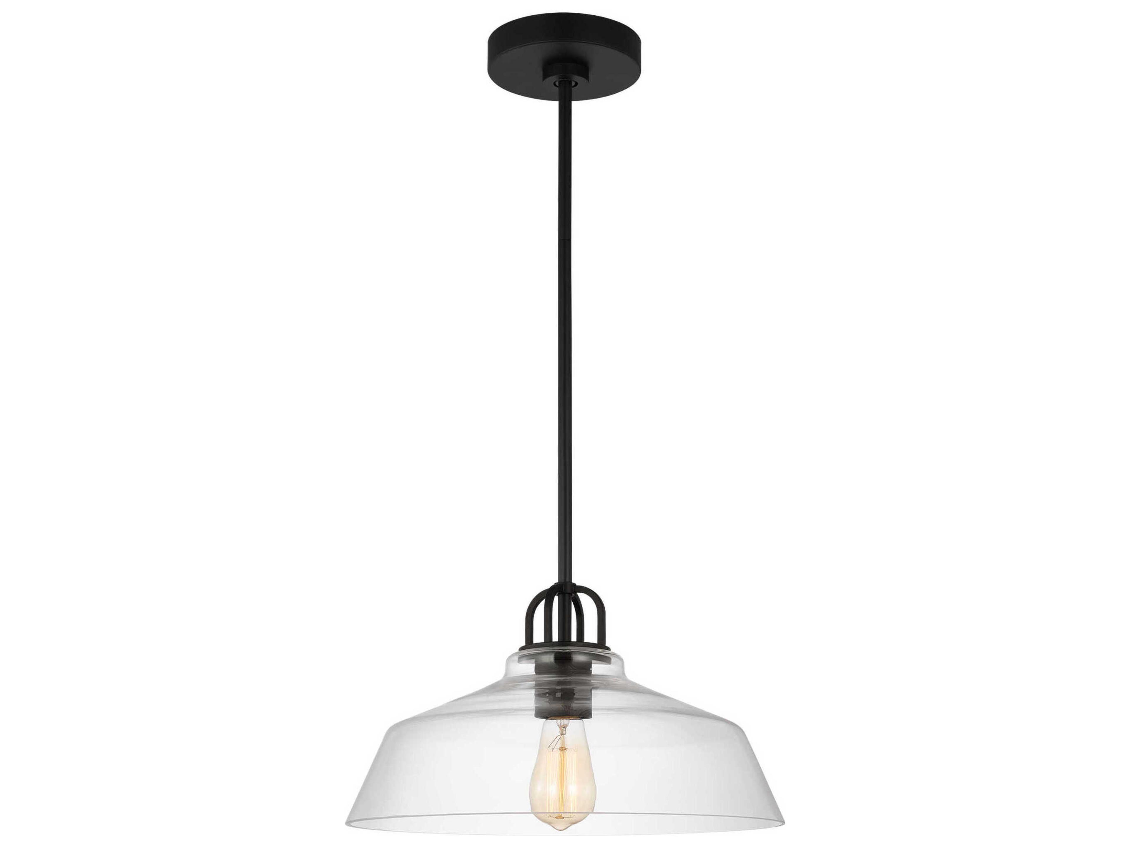 Visual Comfort Studio Payton 1-Light Midnight Black Pendant